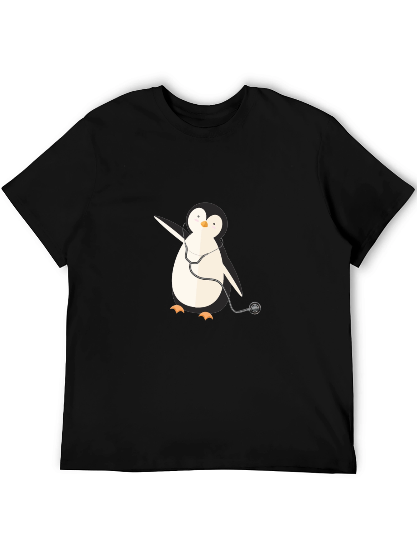 Penguin Doctor Graphic Tee - Novelty T-Shirt