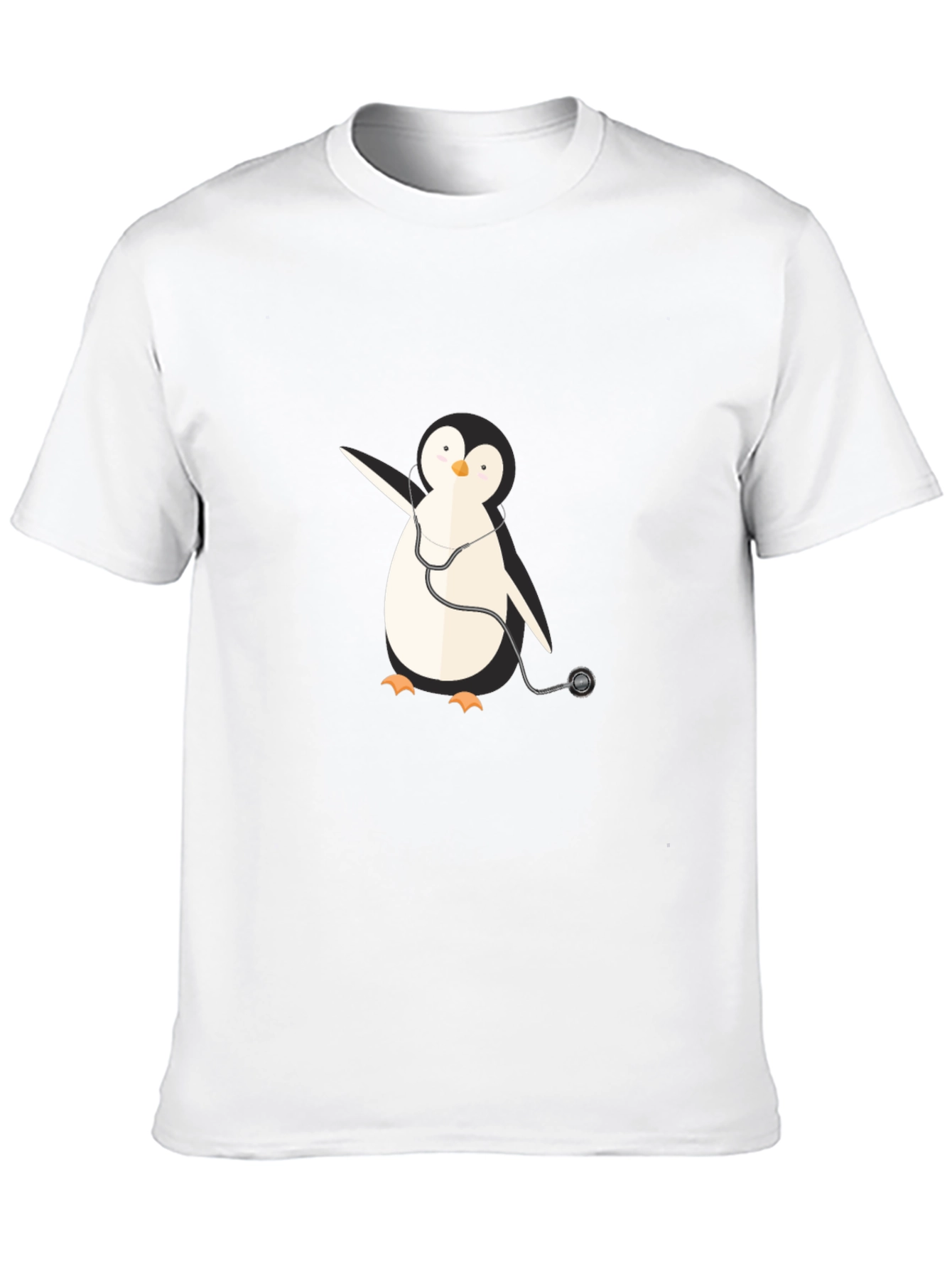 Penguin Doctor Graphic Tee - Novelty T-Shirt