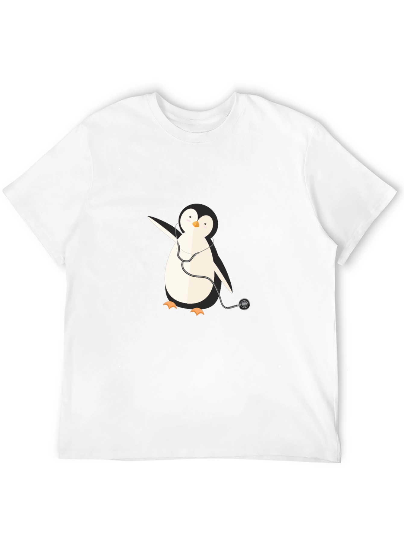 Penguin Doctor Graphic Tee - Novelty T-Shirt
