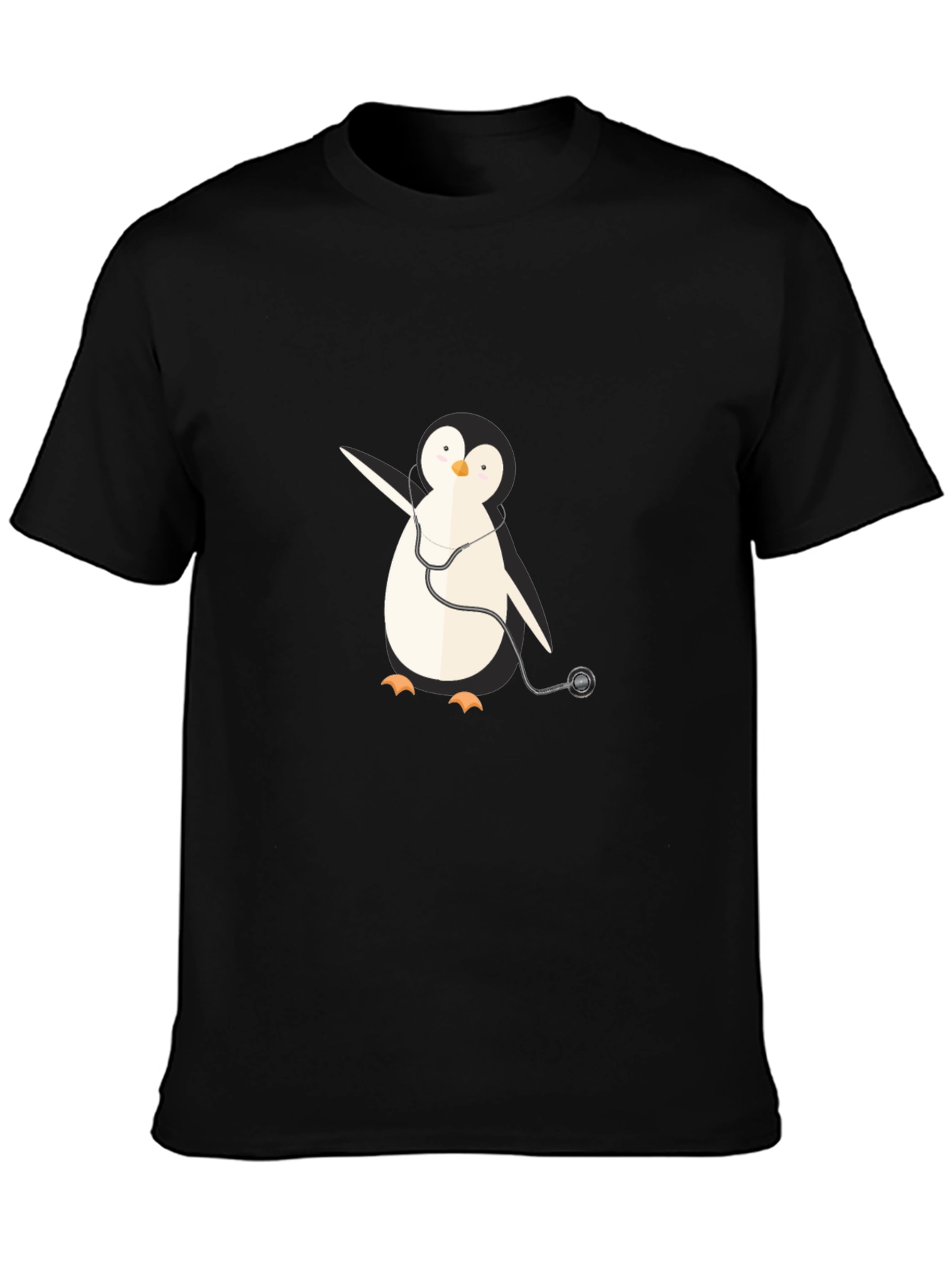 Penguin Doctor Graphic Tee - Novelty T-Shirt