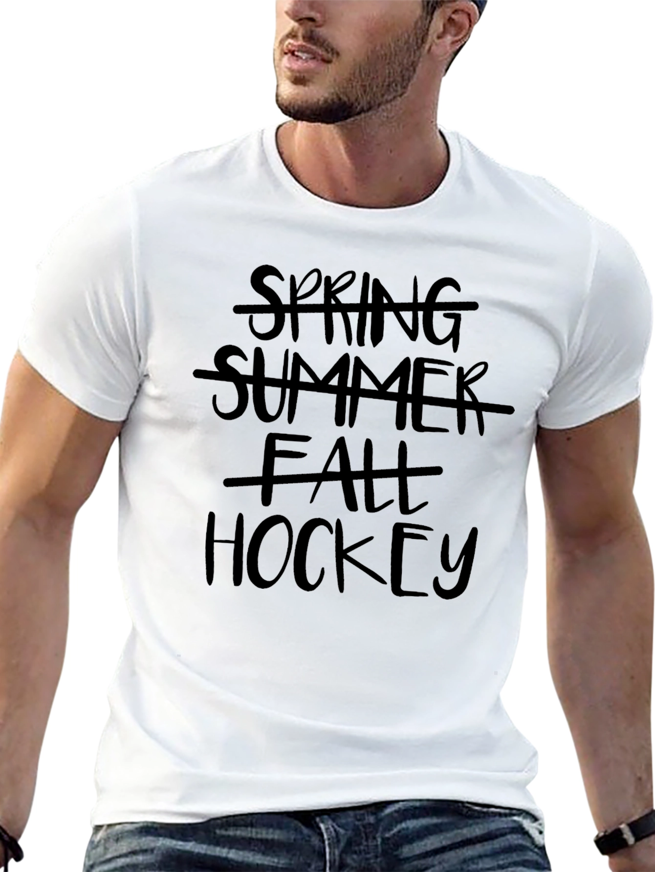 Hockey All Season T-Shirt: Spring Summer Fall