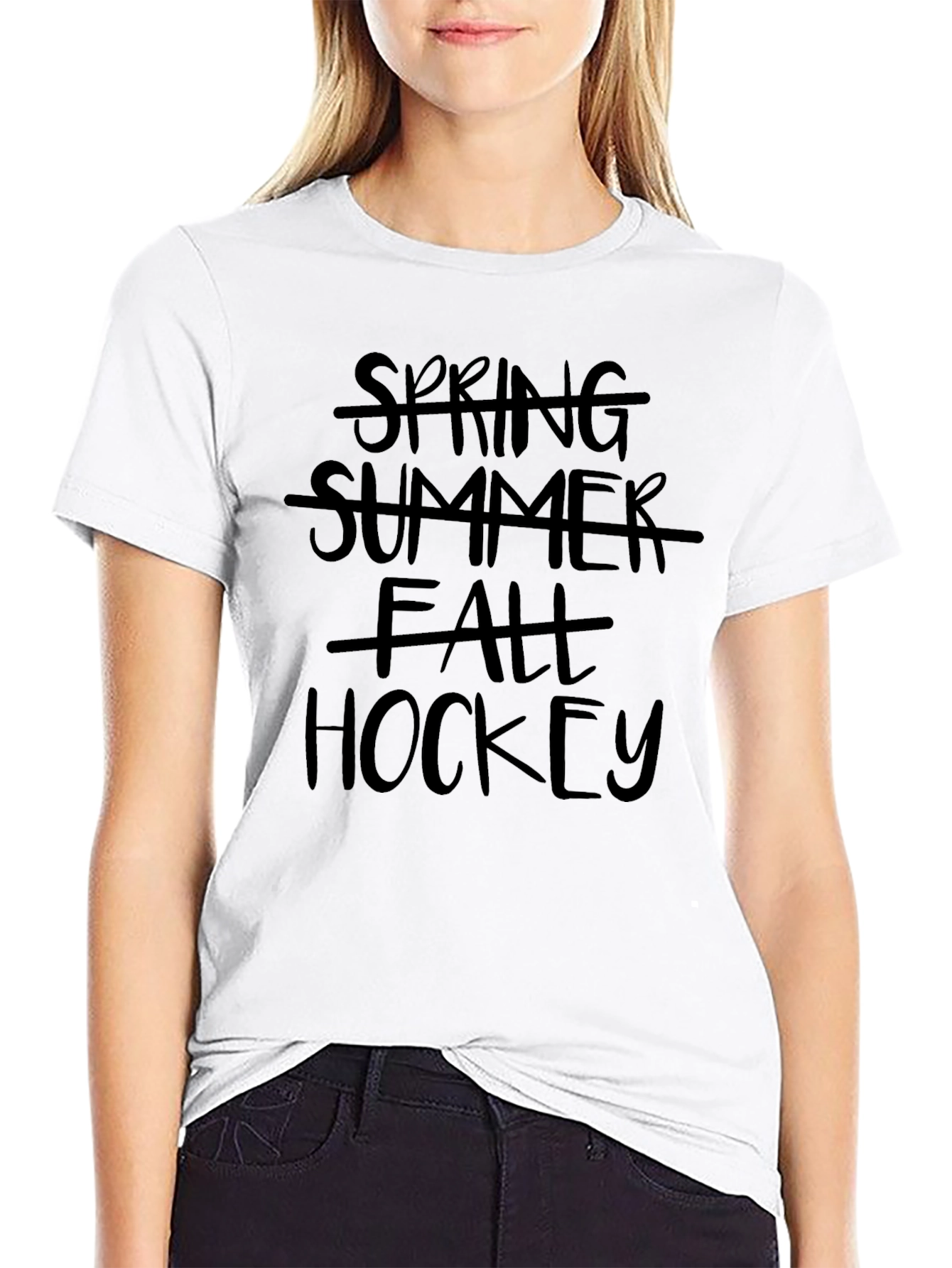 Hockey All Season T-Shirt: Spring Summer Fall