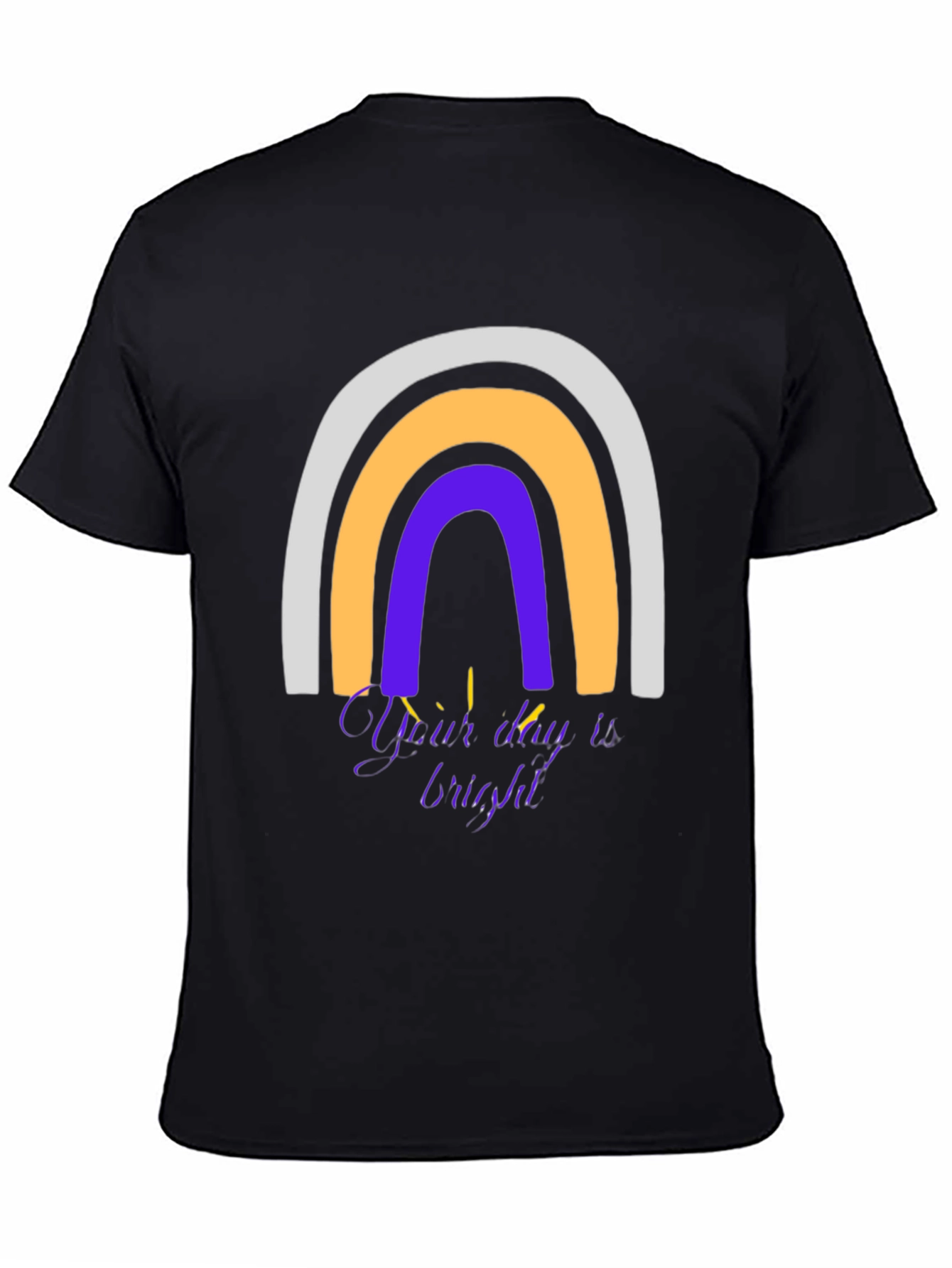 Rainbow Graphic T-Shirt - Your Day is Bright!