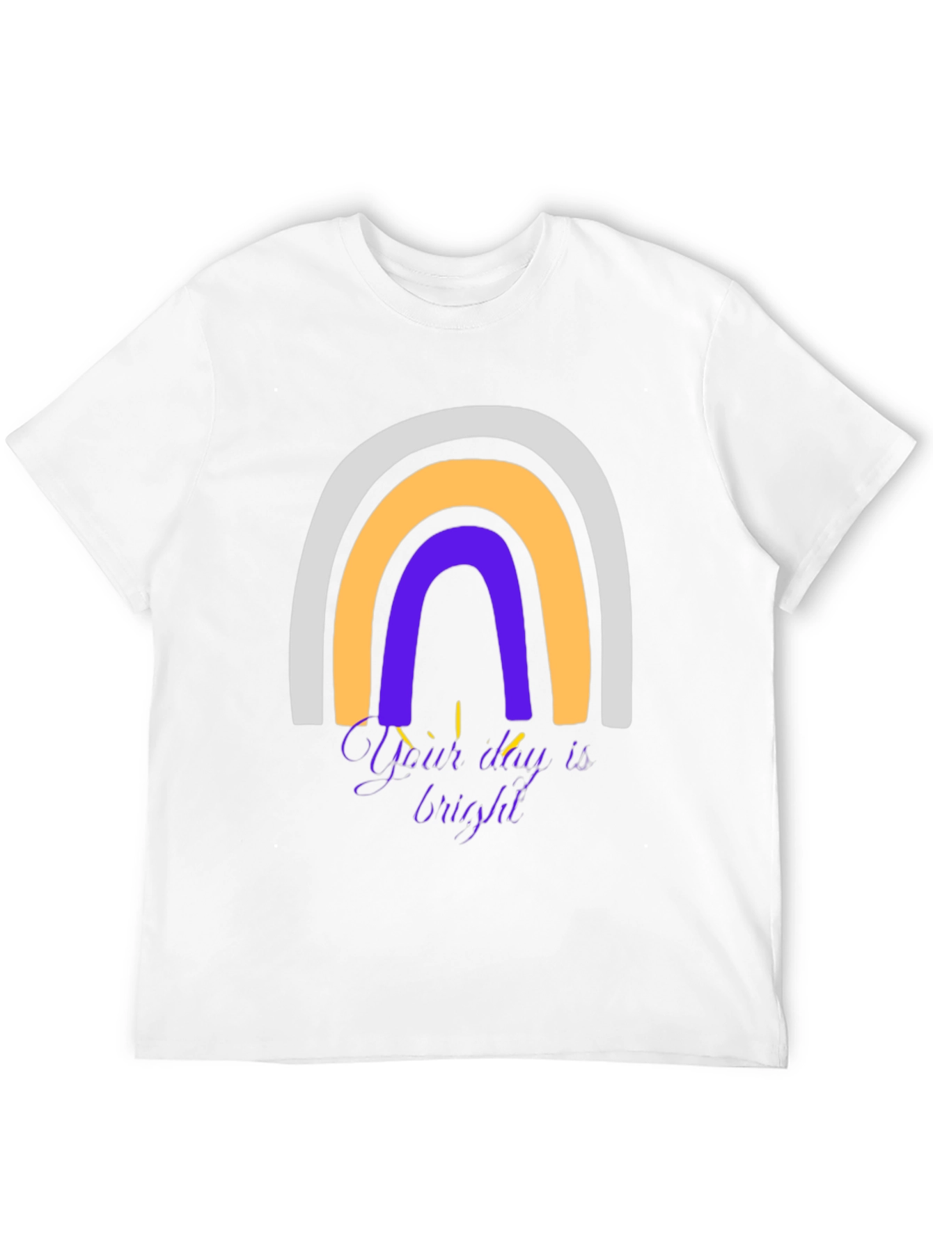 Rainbow Graphic T-Shirt - Your Day is Bright!