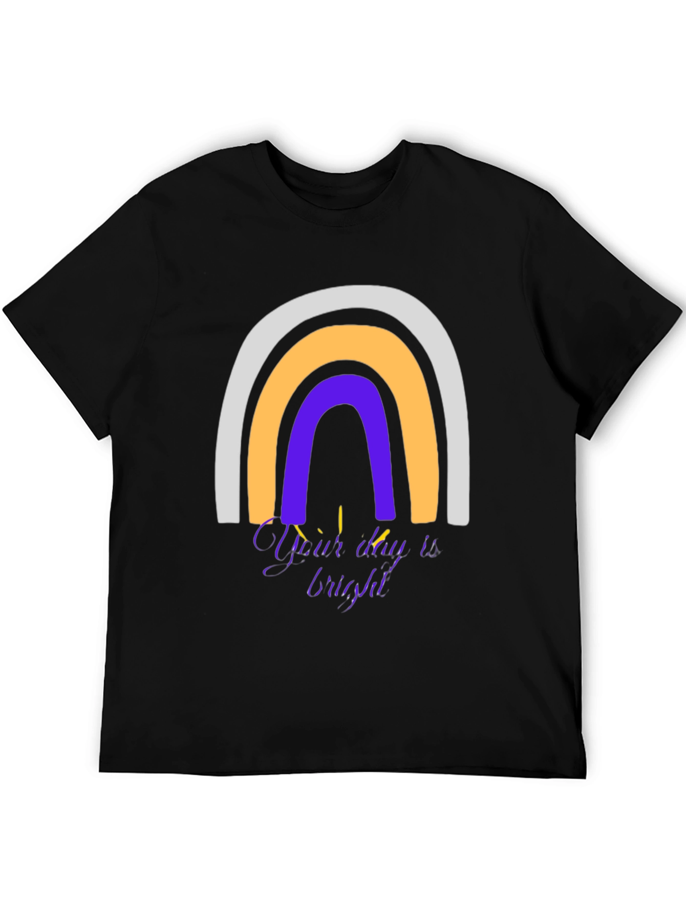 Rainbow Graphic T-Shirt - Your Day is Bright!