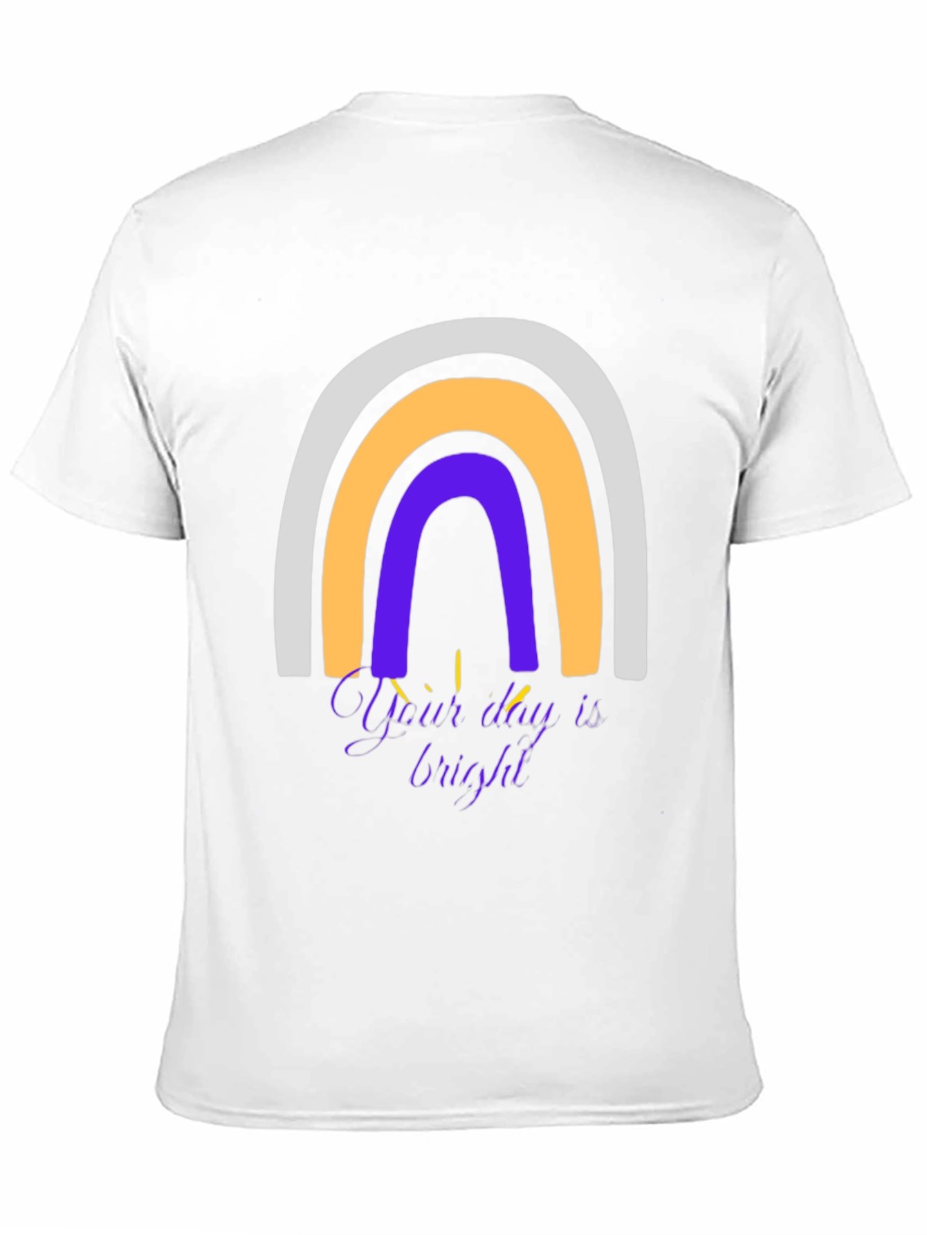 Rainbow Graphic T-Shirt - Your Day is Bright!
