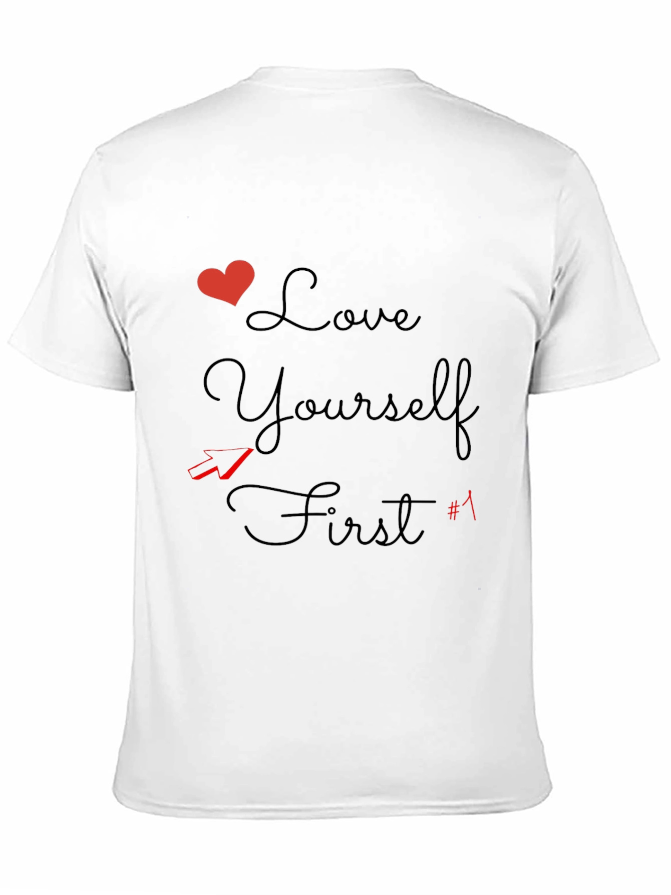 Love Yourself First Graphic Tee - Stylish Black T-Shirt