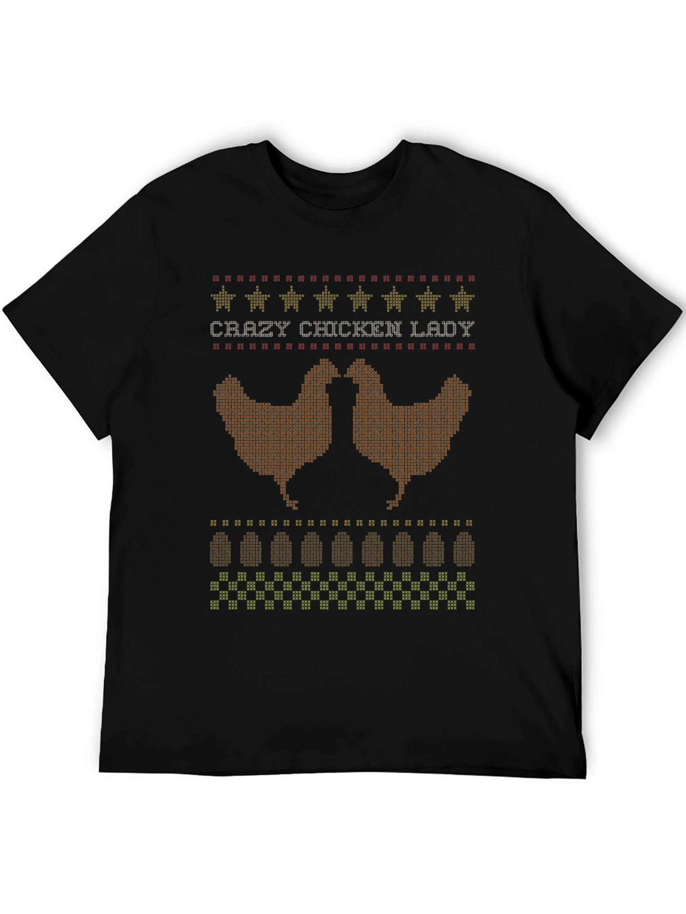Crazy Chicken Lady Graphic T-Shirt