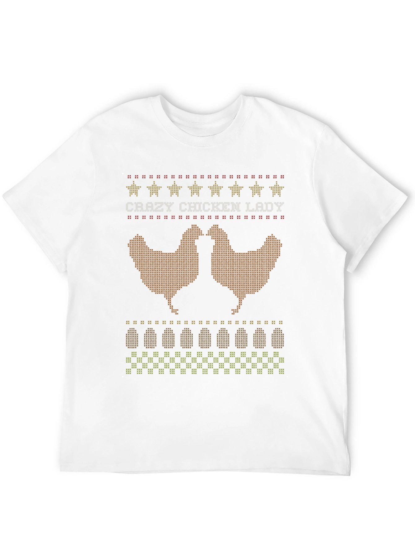 Crazy Chicken Lady Graphic T-Shirt