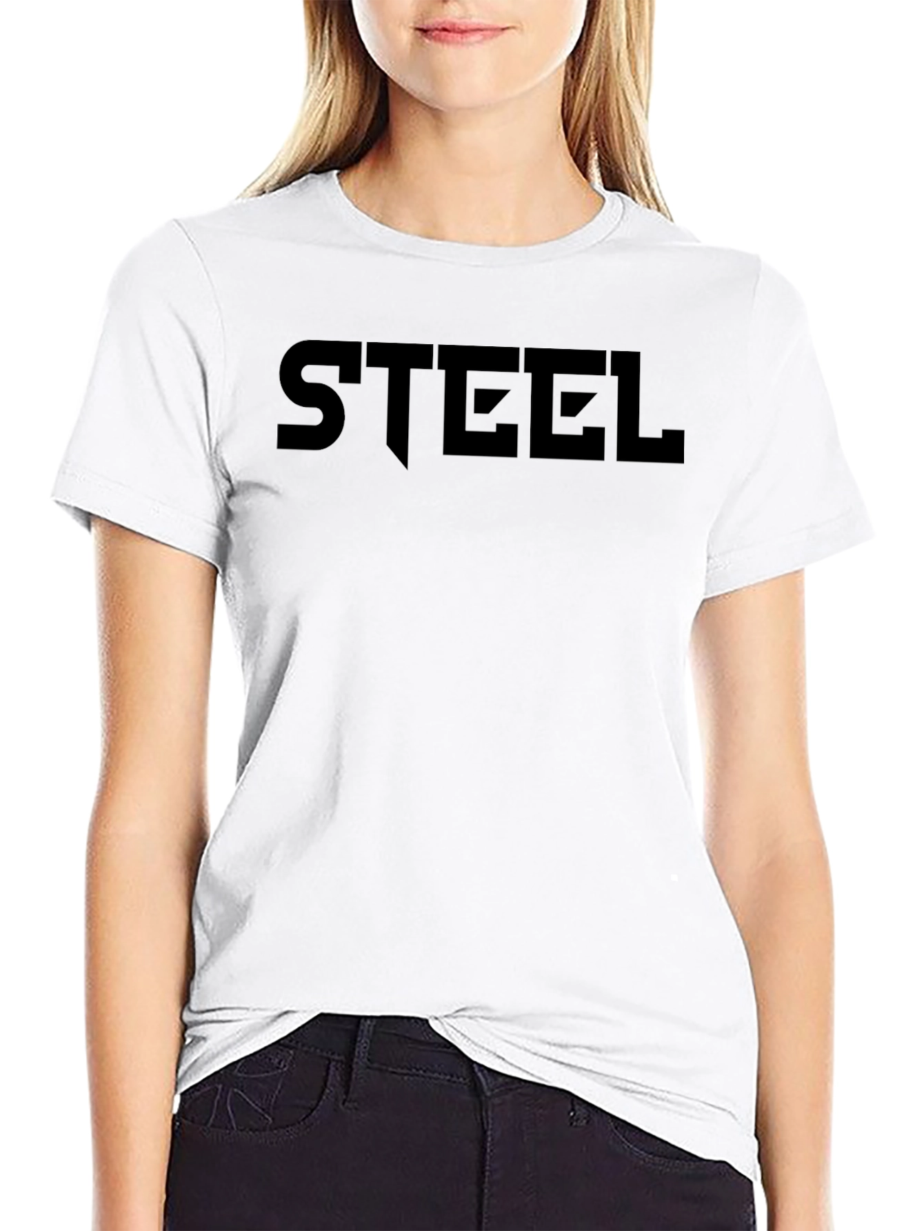 STEEL Graphic Tee - Mens Black T-Shirt