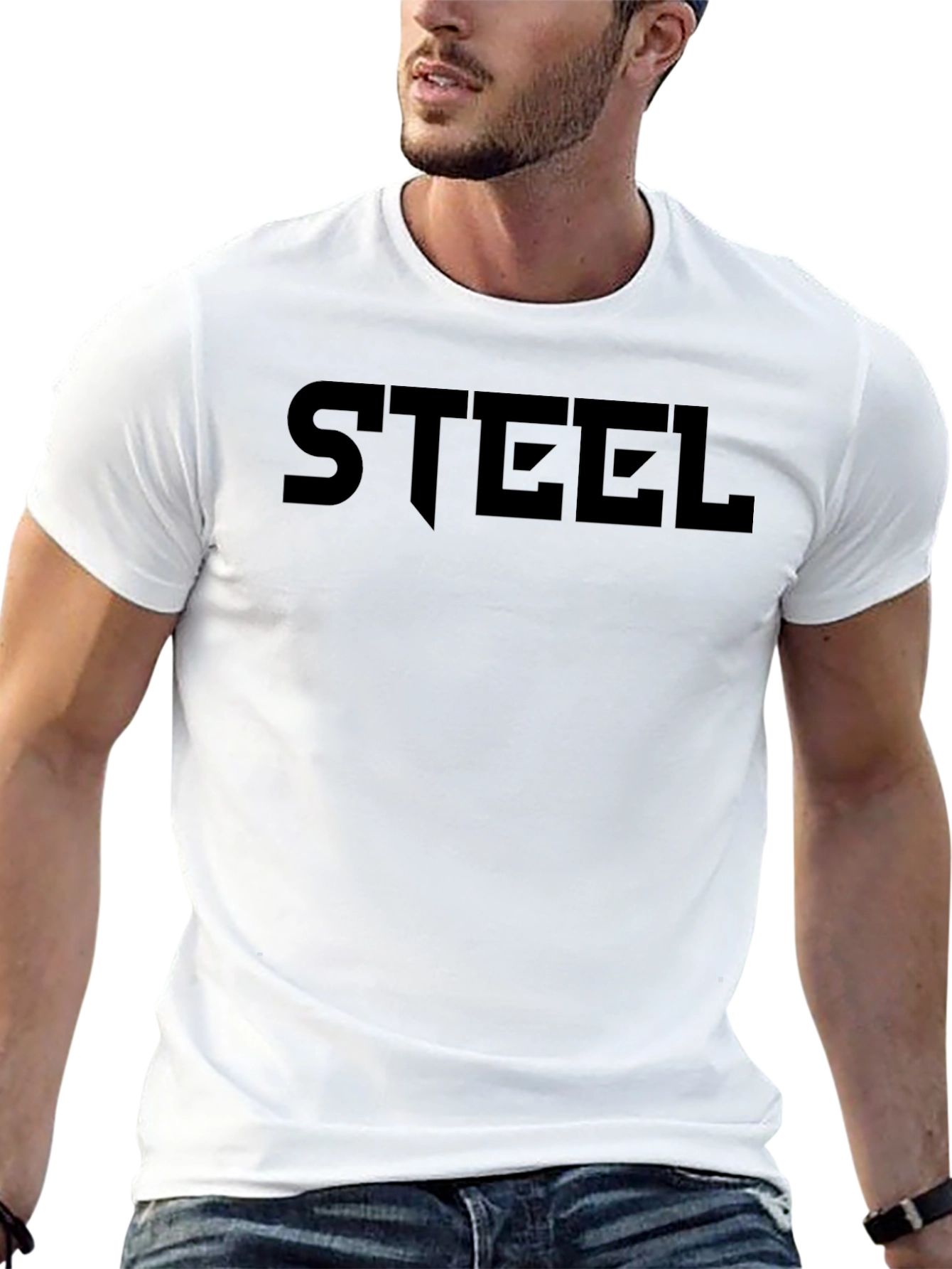STEEL Graphic Tee - Mens Black T-Shirt