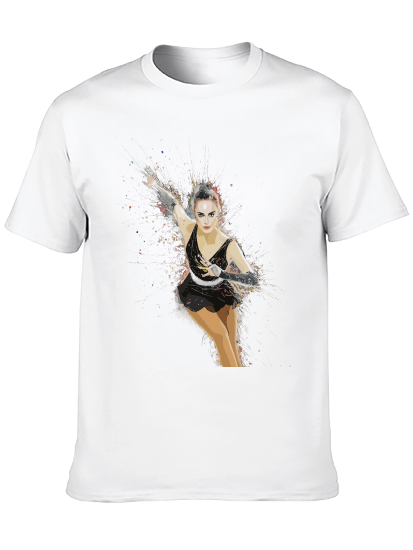 Figure Skater Graphic T-Shirt - Artistic Design