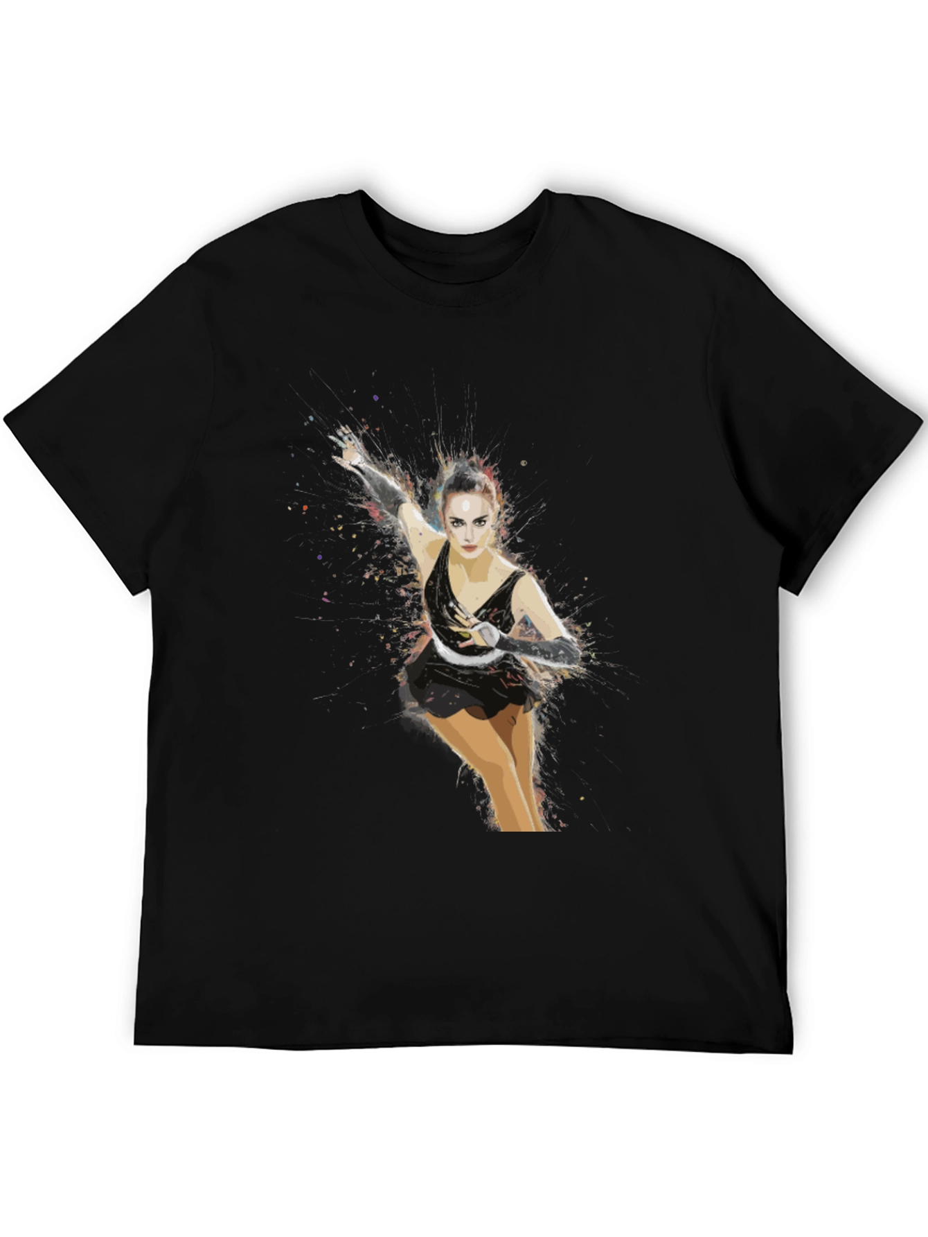 Figure Skater Graphic T-Shirt - Artistic Design
