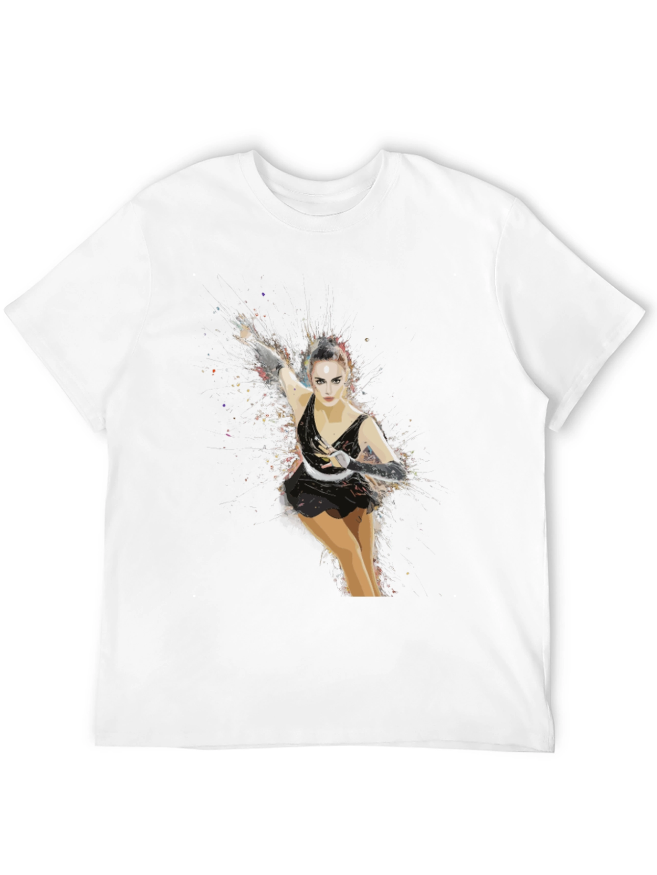 Figure Skater Graphic T-Shirt - Artistic Design