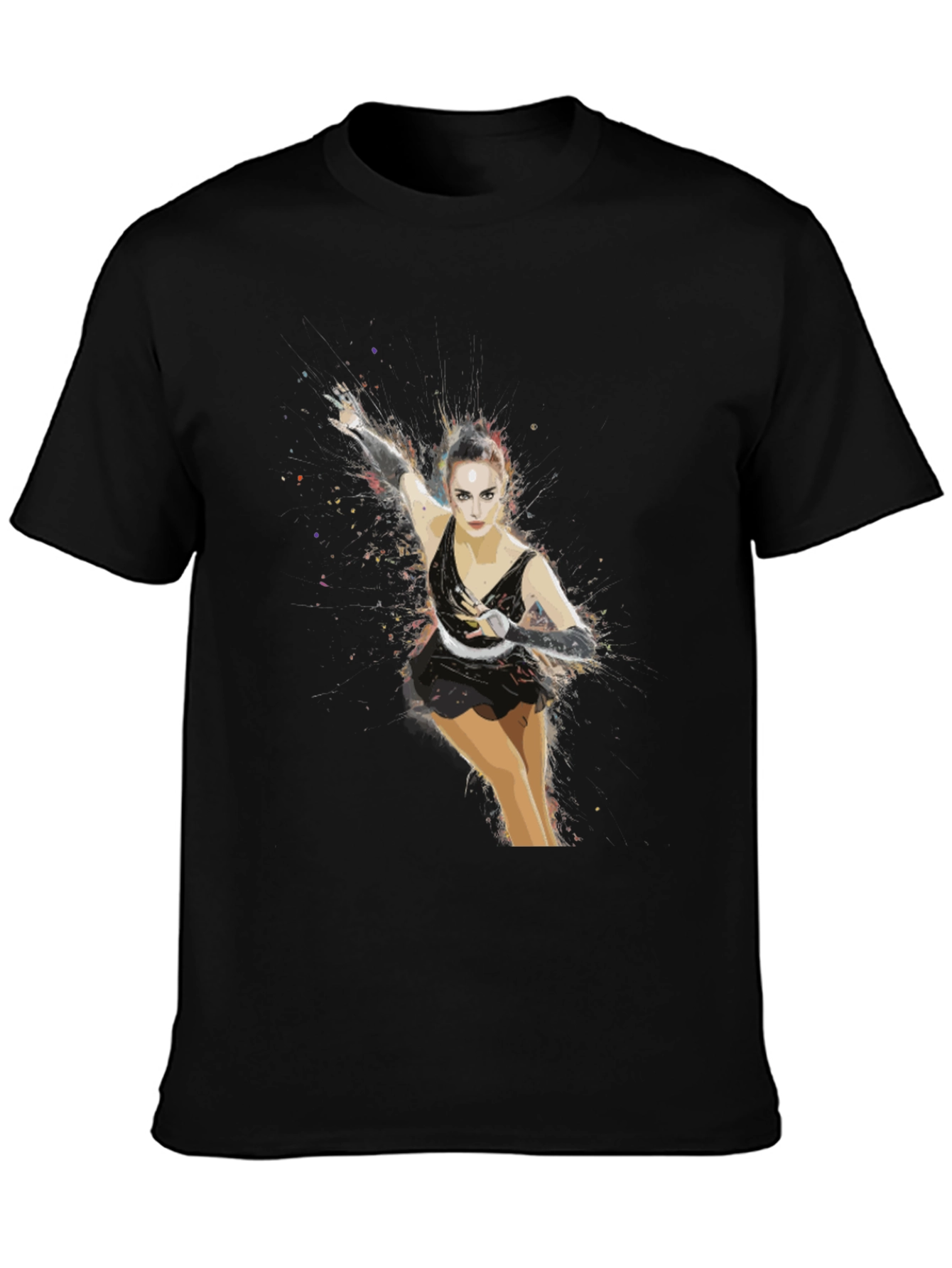 Figure Skater Graphic T-Shirt - Artistic Design