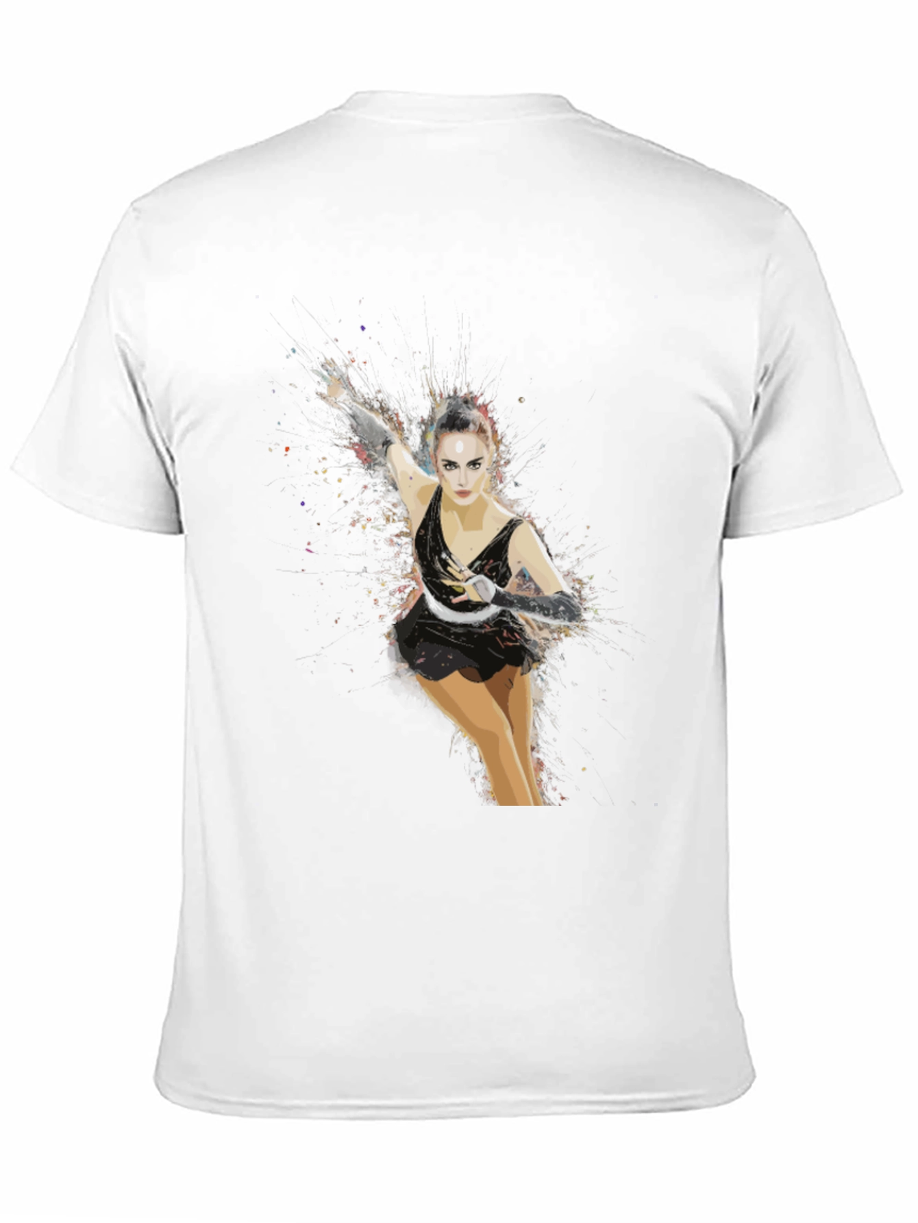 Figure Skater Graphic T-Shirt - Artistic Design