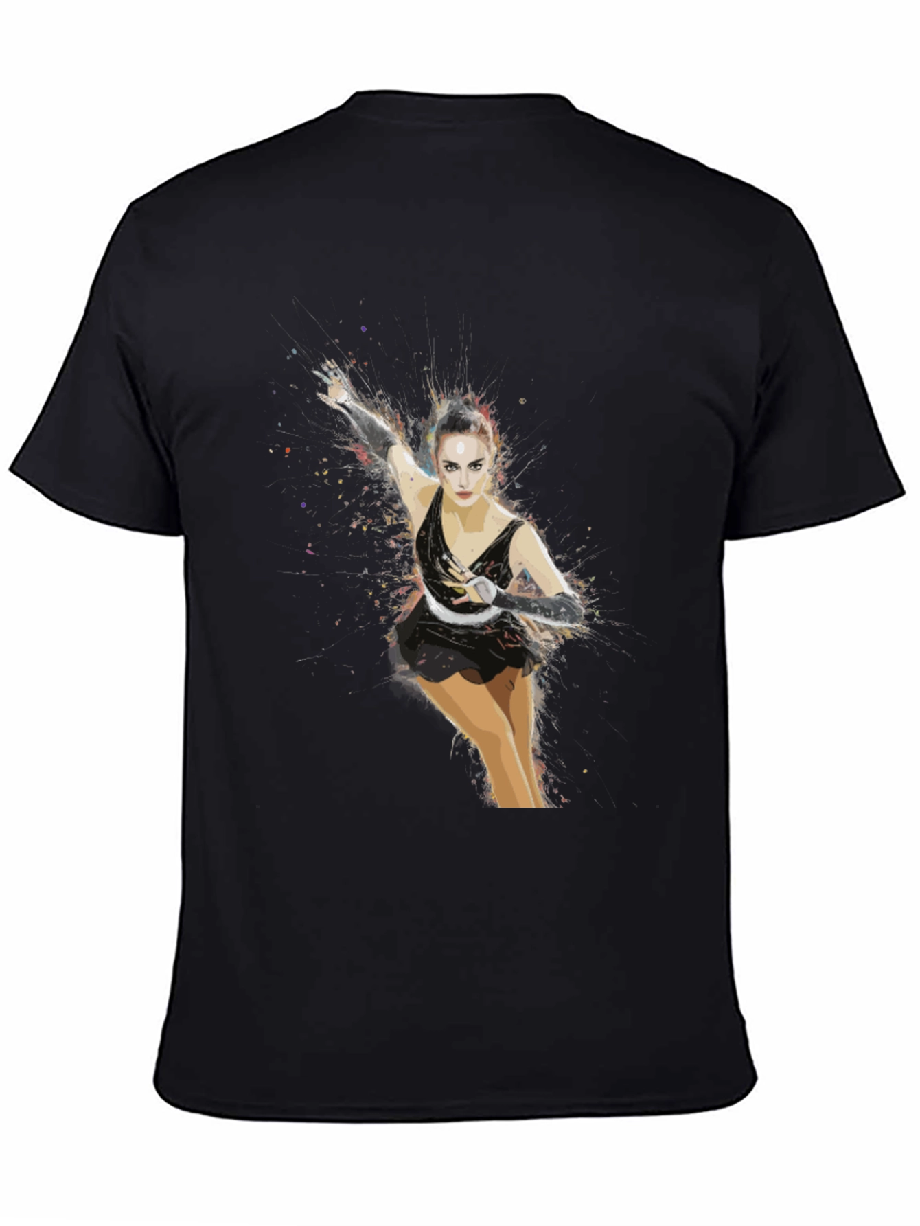 Figure Skater Graphic T-Shirt - Artistic Design