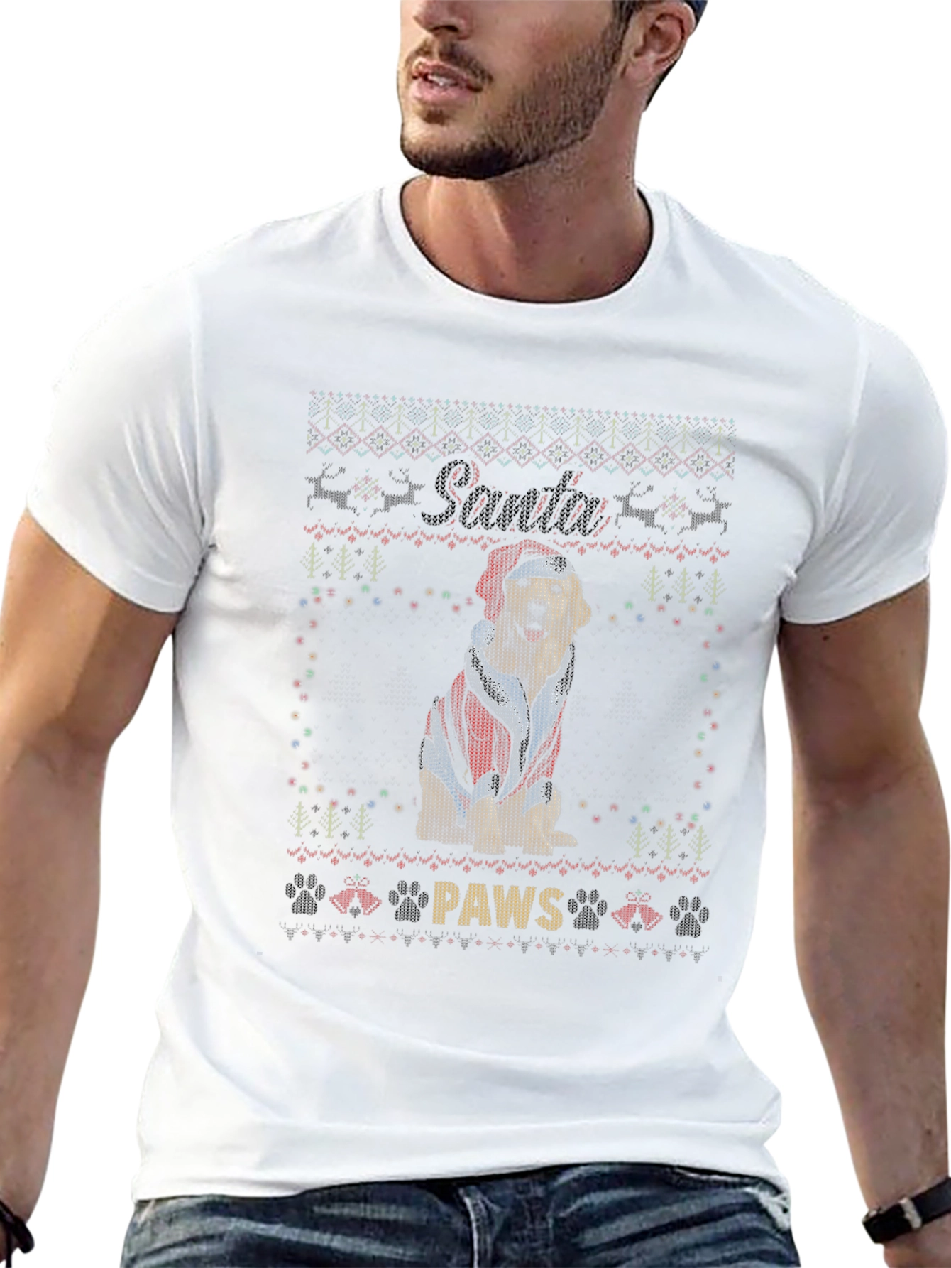 Santa Paws Dog Christmas T-Shirt