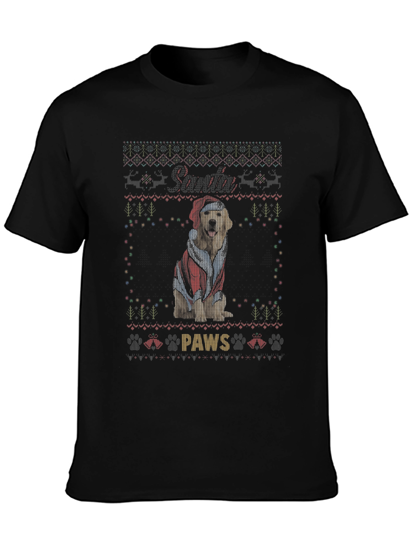 Santa Paws Dog Christmas T-Shirt