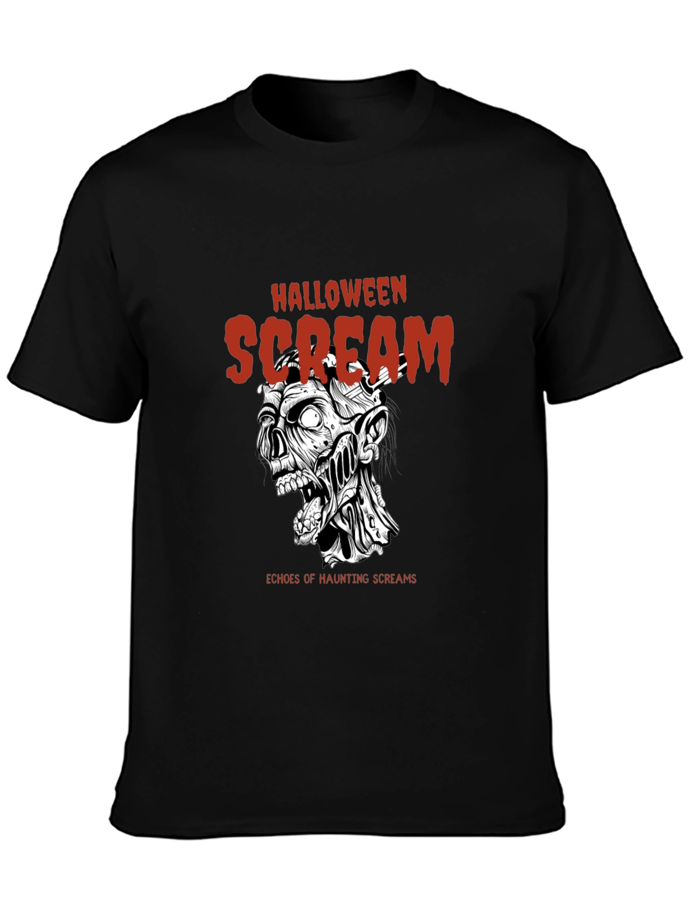 Halloween Scream T-Shirt Graphic Tee