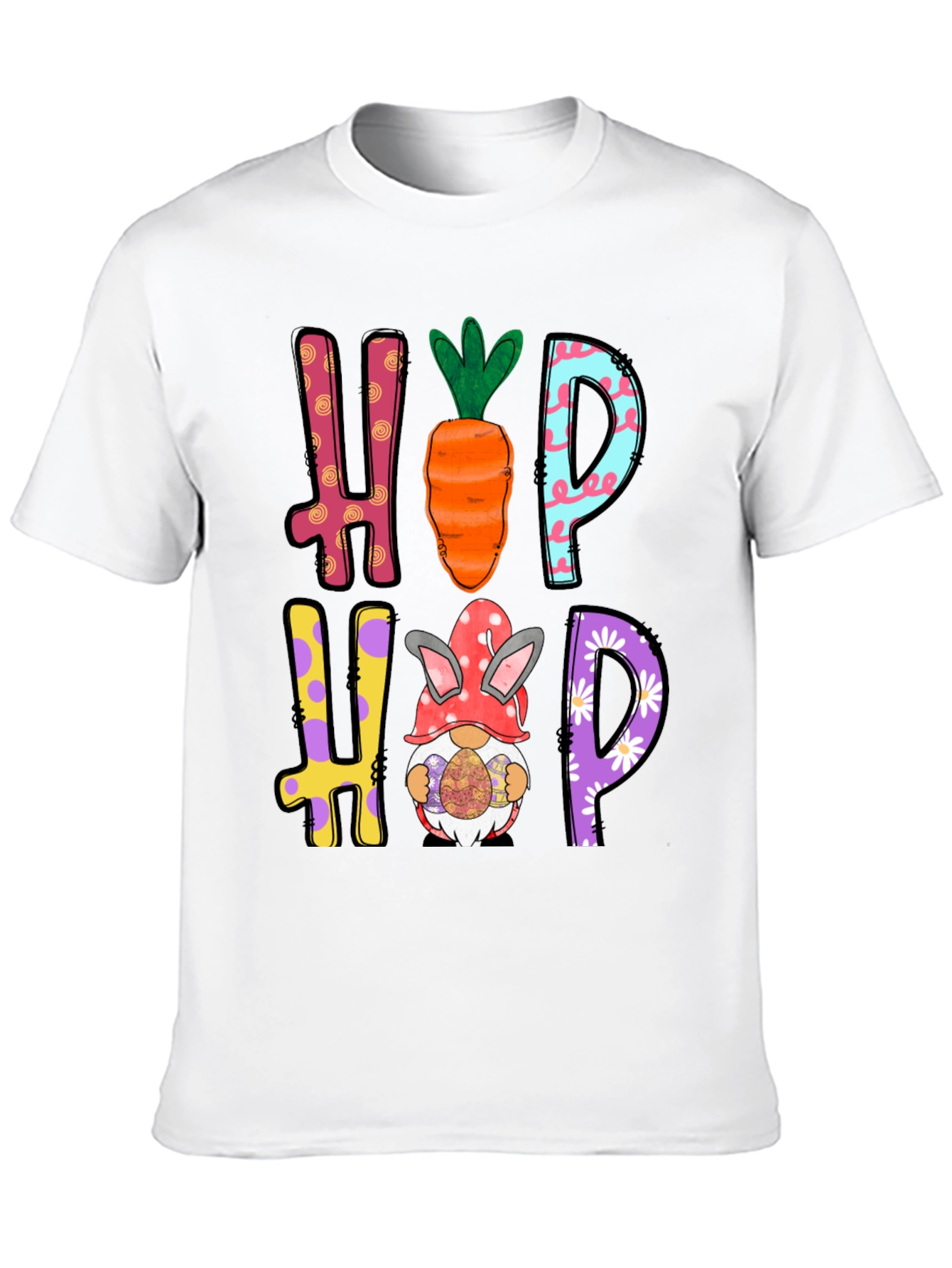 Hip Hop Easter Graphic Tee Easter Bunny Carrot Shirt