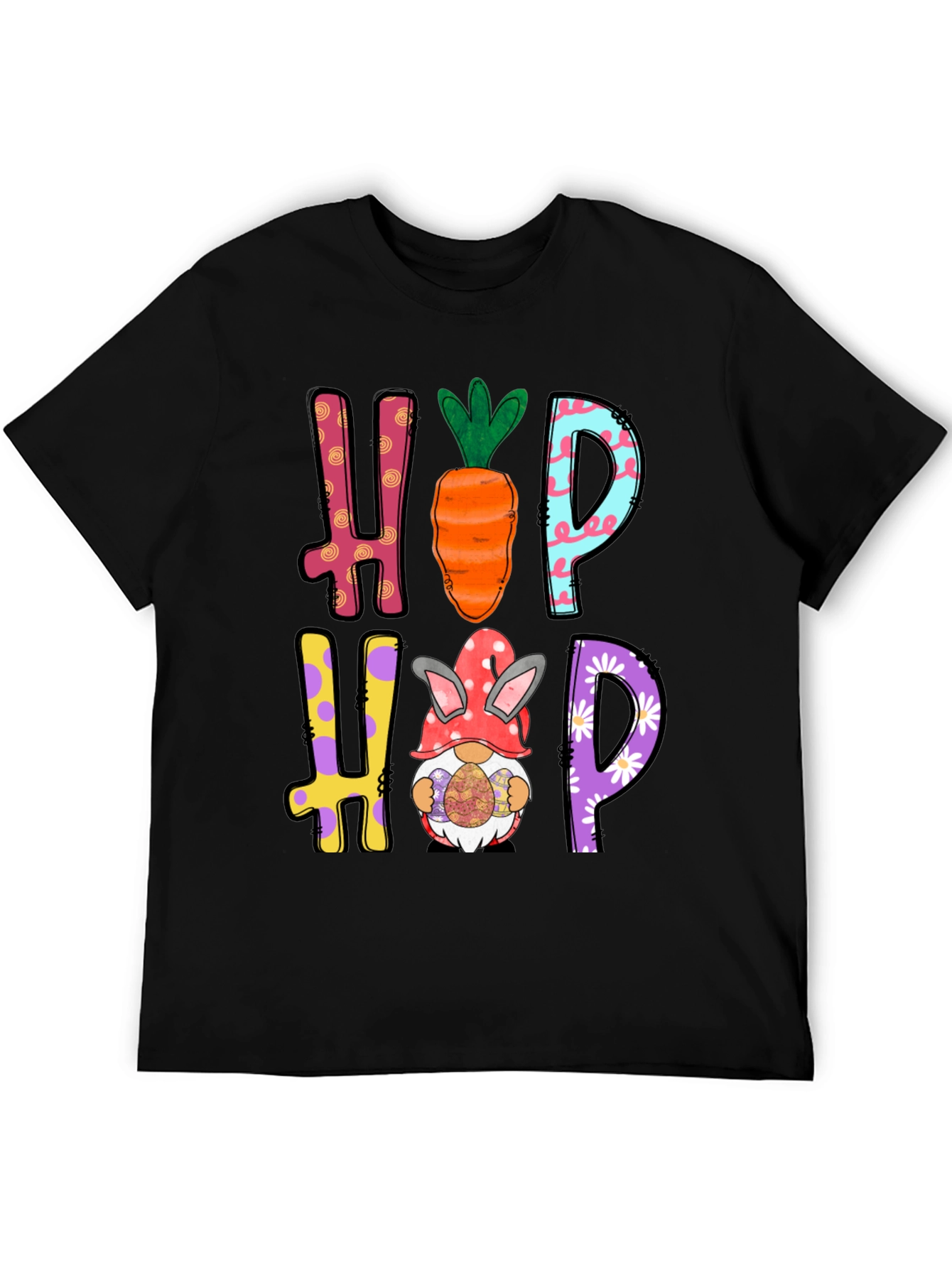 Hip Hop Easter Graphic Tee Easter Bunny Carrot Shirt