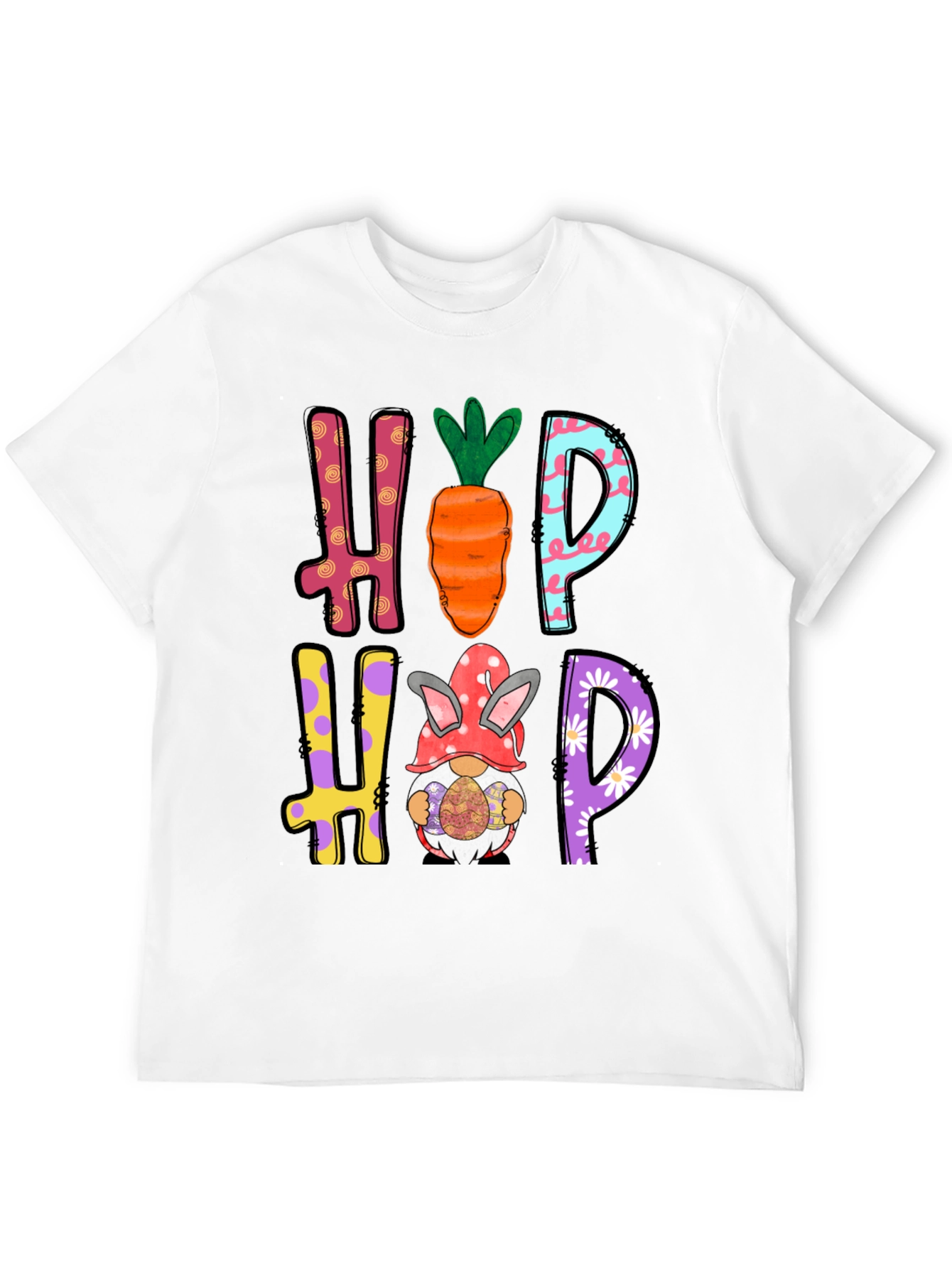 Hip Hop Easter Graphic Tee Easter Bunny Carrot Shirt