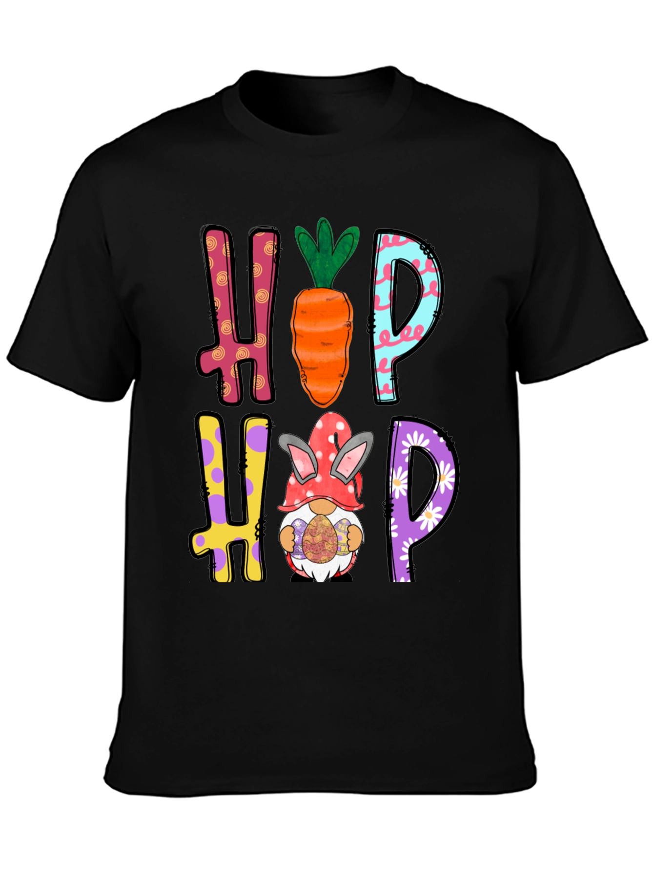 Hip Hop Easter Graphic Tee Easter Bunny Carrot Shirt