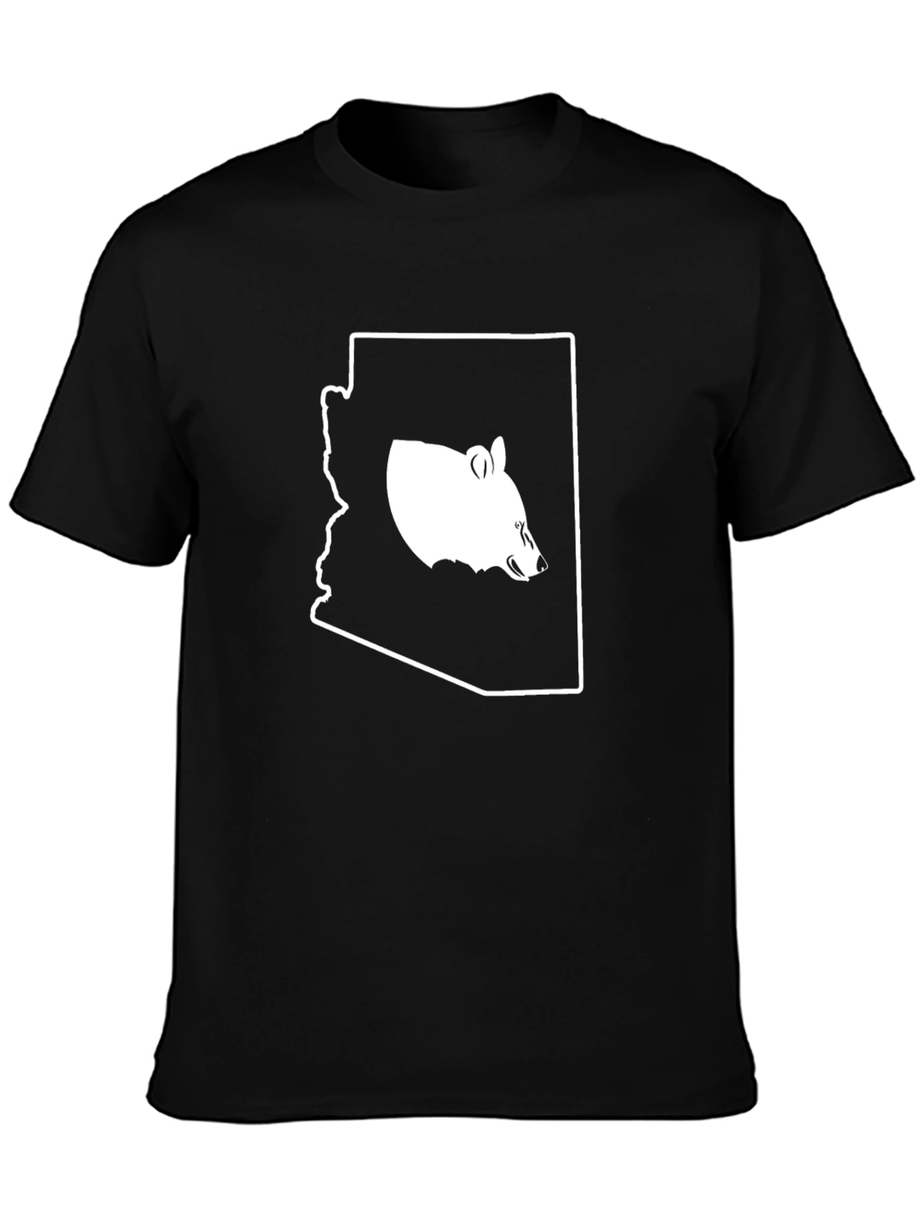 Arizona Bear Graphic T-Shirt - Black Cotton Tee