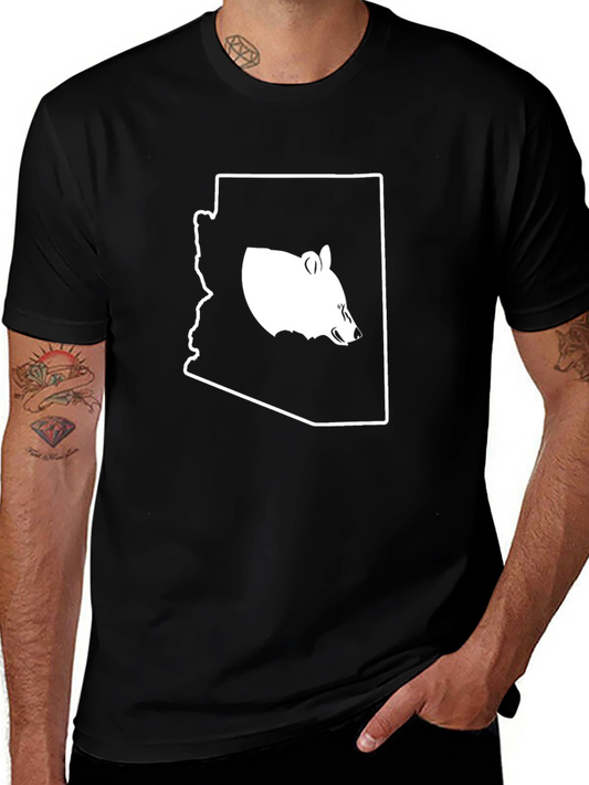 Arizona Bear Graphic T-Shirt - Black Cotton Tee