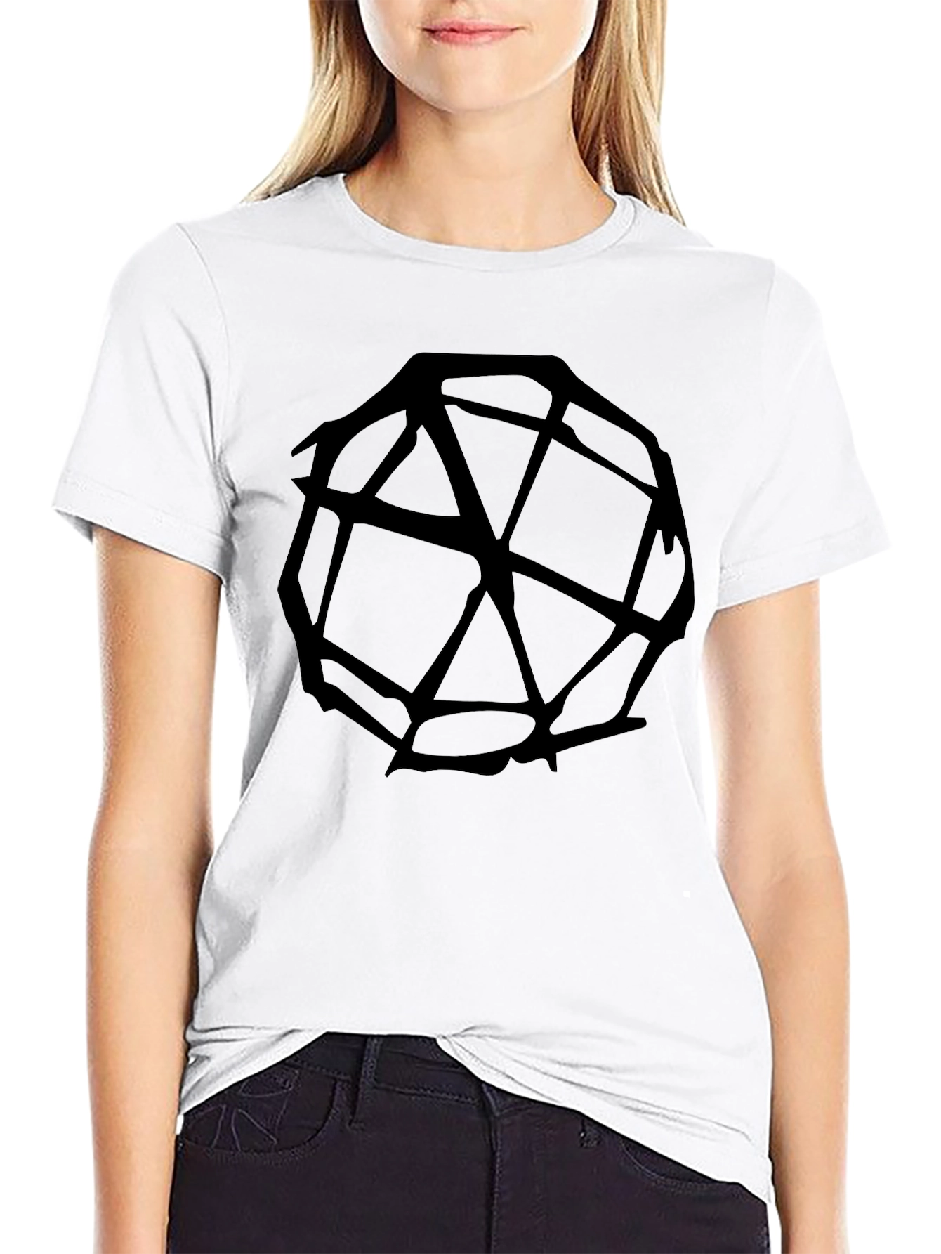 Geometric Black T-Shirt