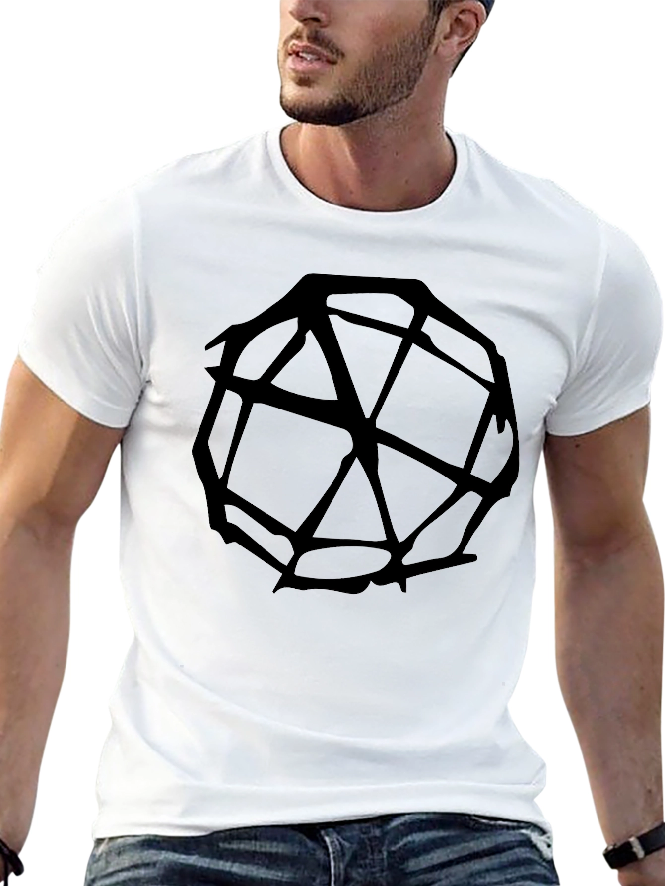 Geometric Black T-Shirt
