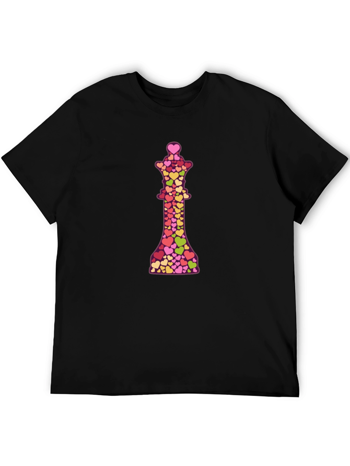 Heart Queen Graphic Black T-Shirt