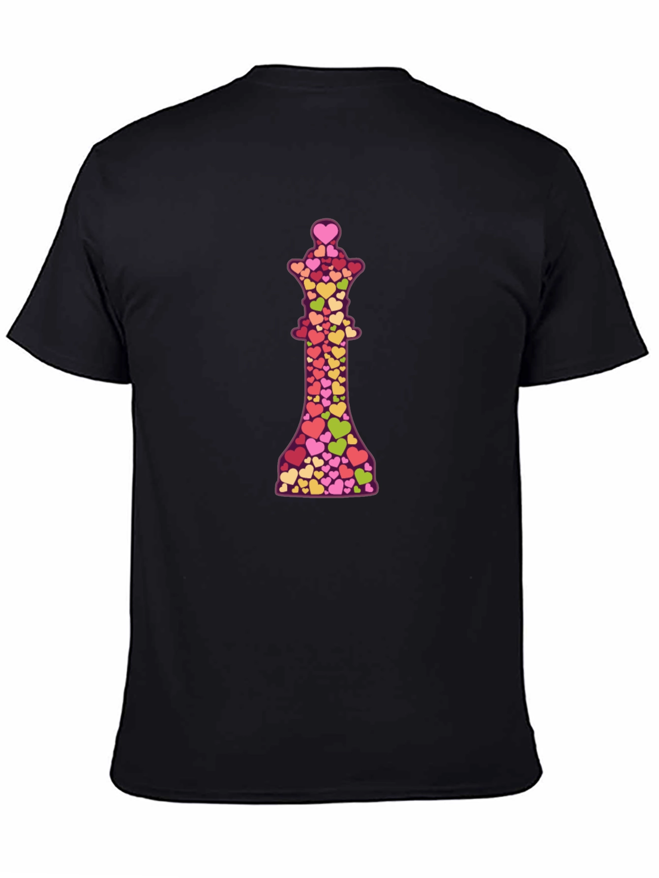 Heart Queen Graphic Black T-Shirt