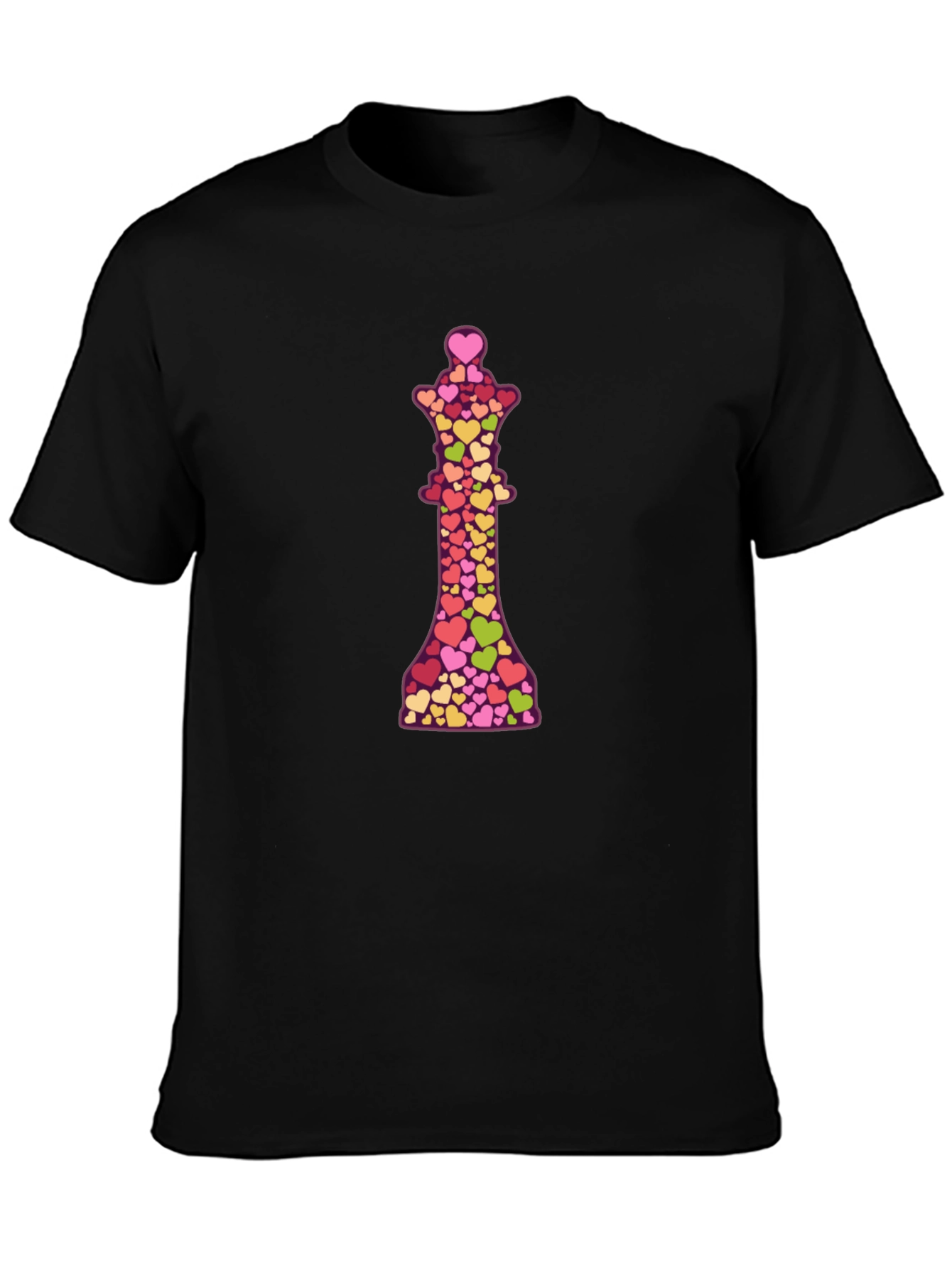 Heart Queen Graphic Black T-Shirt