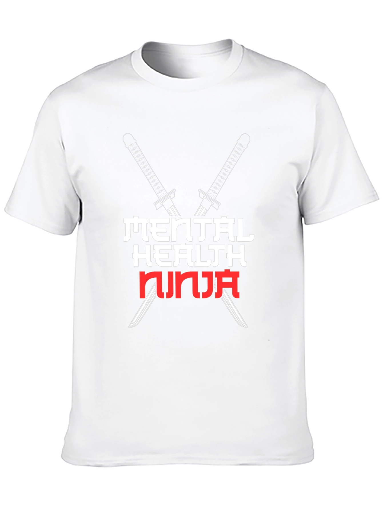 Mental Health Ninja Black Graphic Tee