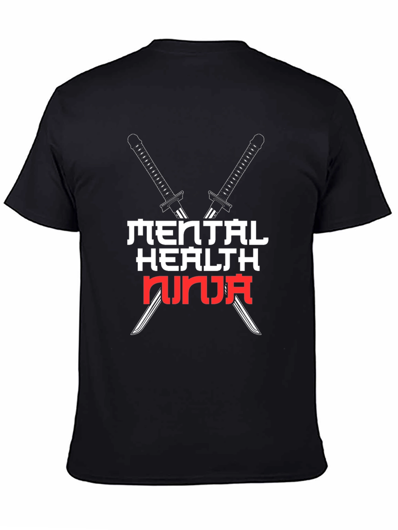 Mental Health Ninja Black Graphic Tee