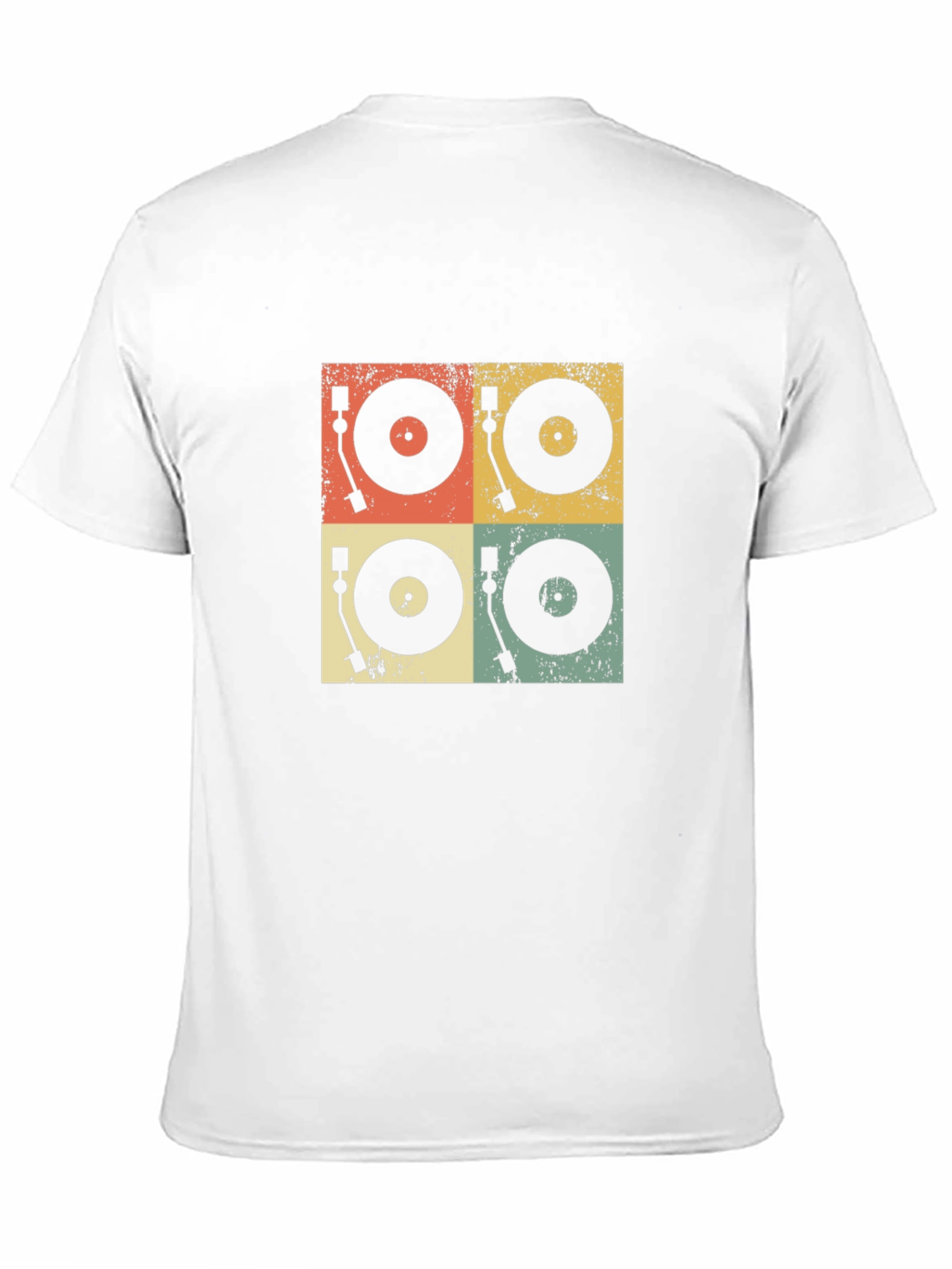 Retro Turntable Graphic Tee - Black