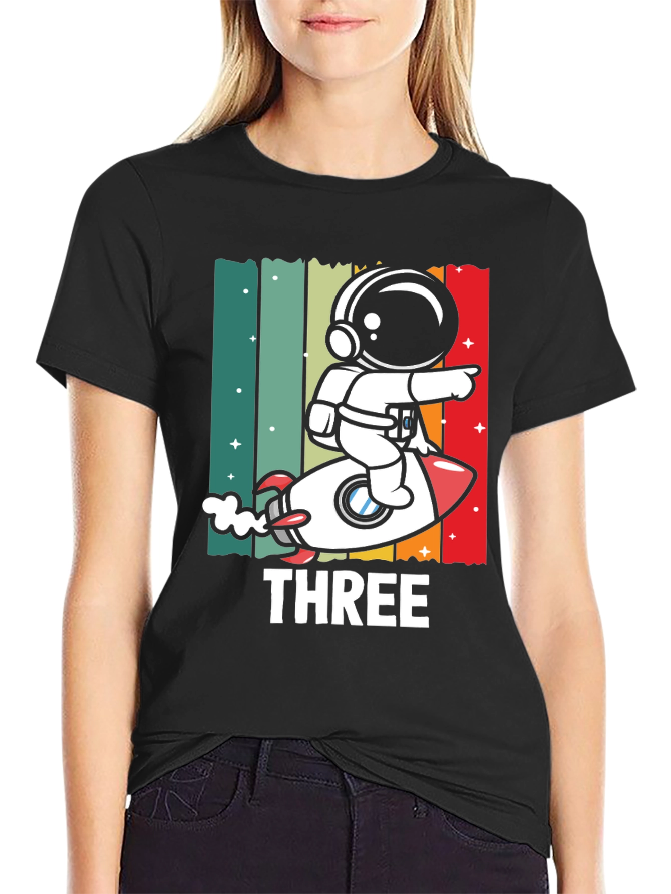 Astronaut Third Birthday T-Shirt