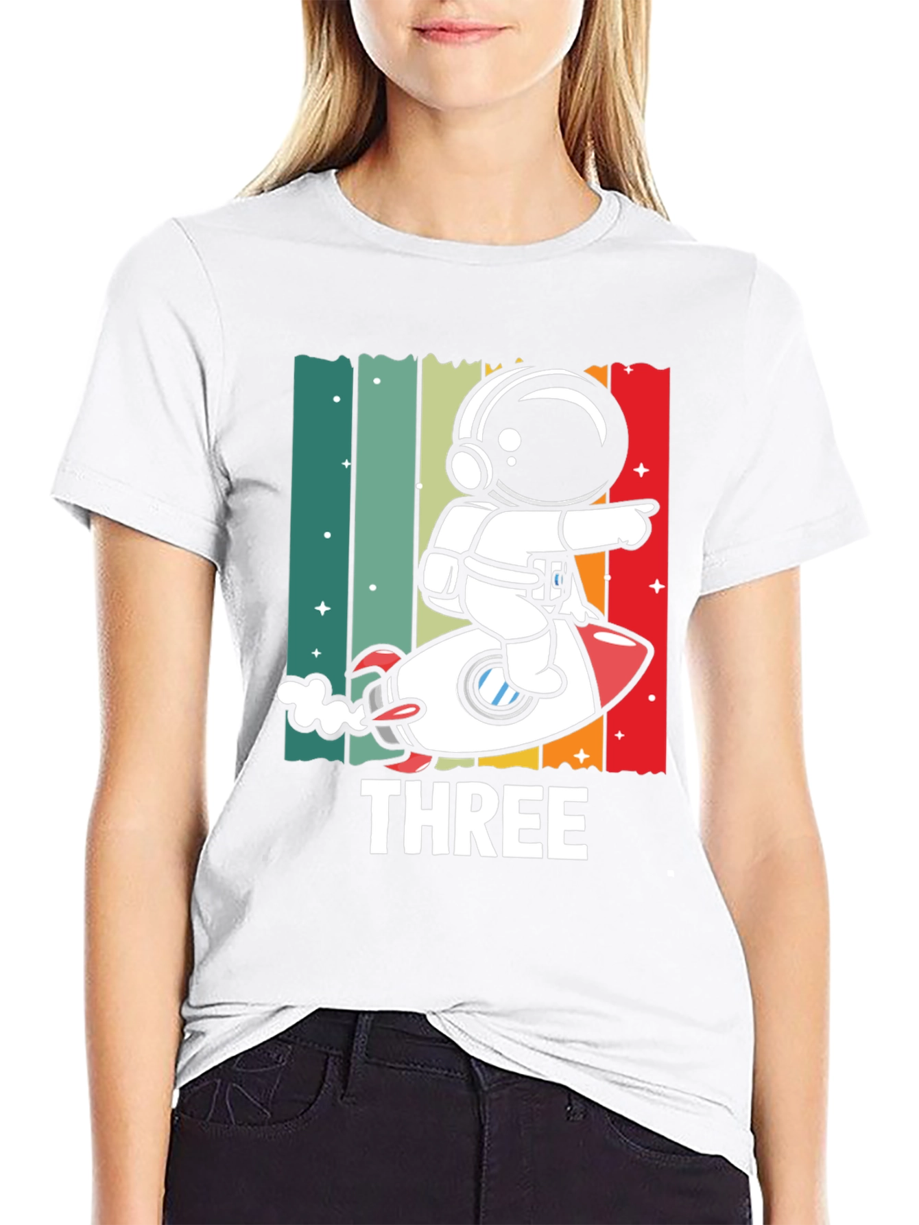 Astronaut Third Birthday T-Shirt