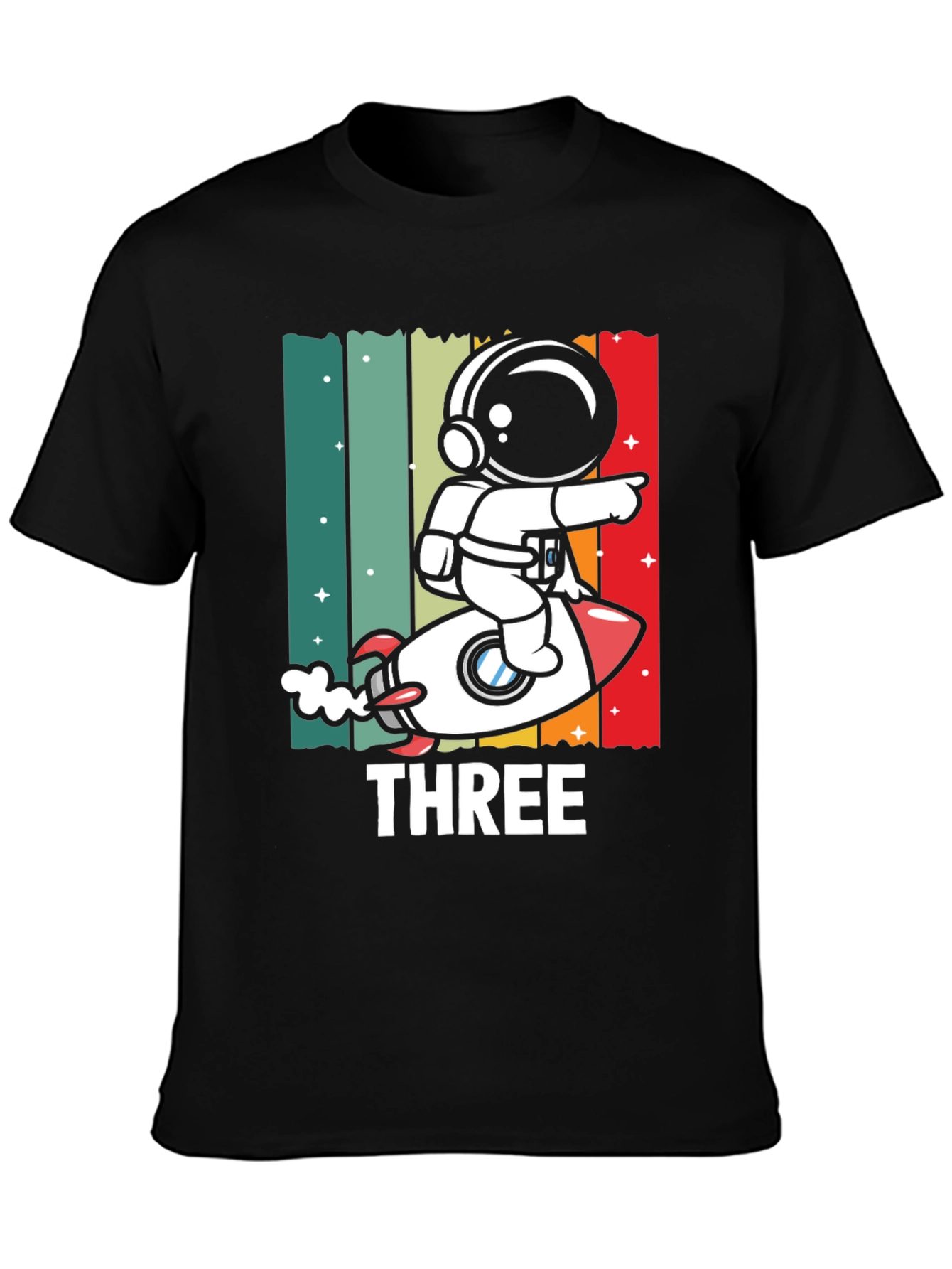 Astronaut Third Birthday T-Shirt