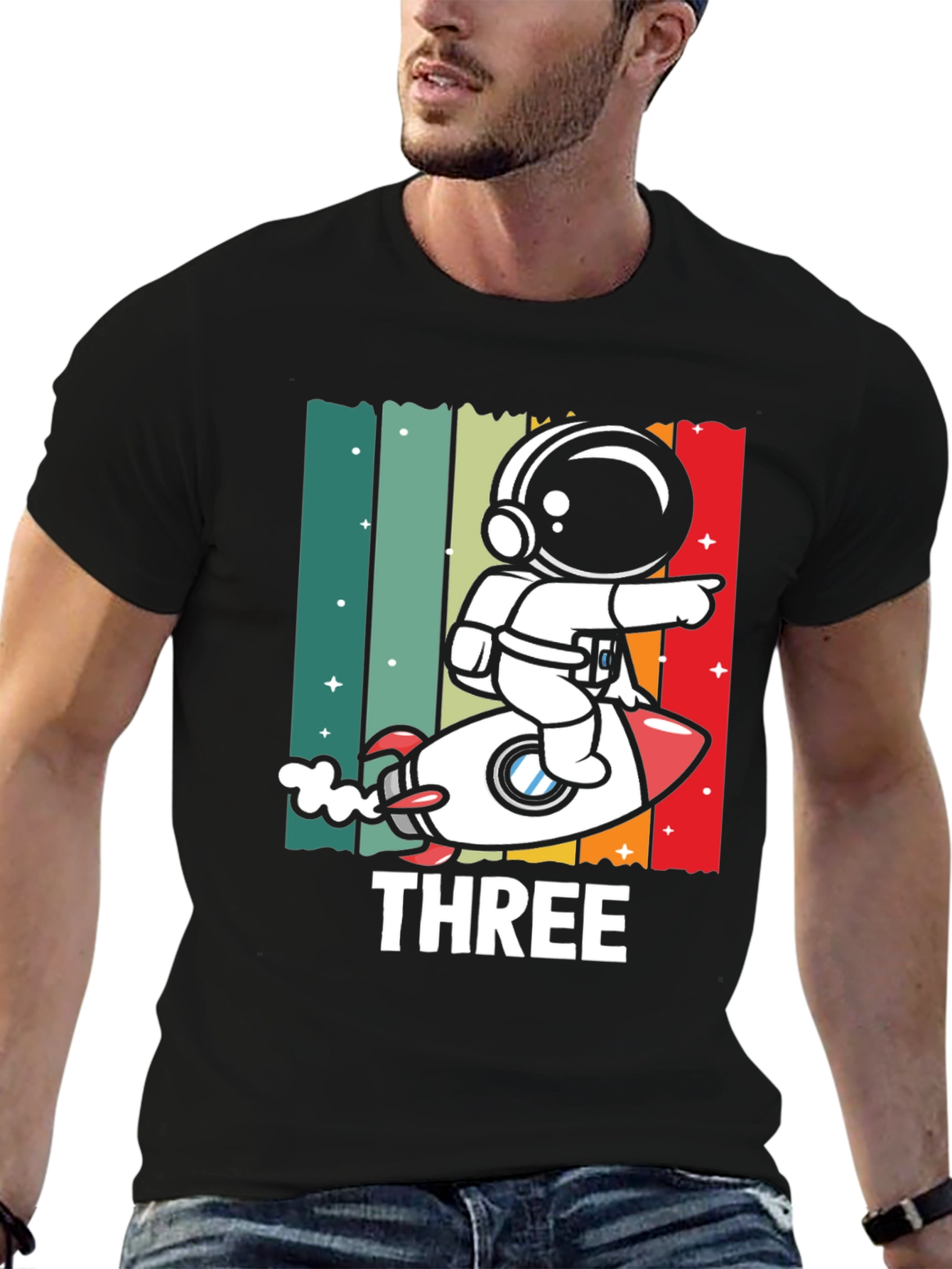 Astronaut Third Birthday T-Shirt