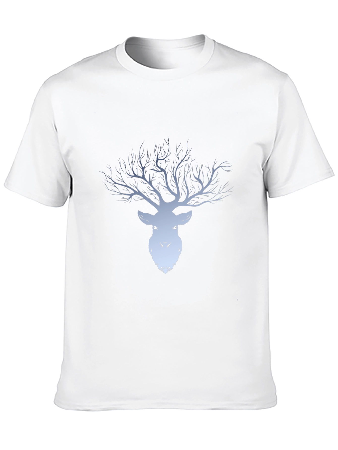 Mens Black Deer Tree Graphic Tee
