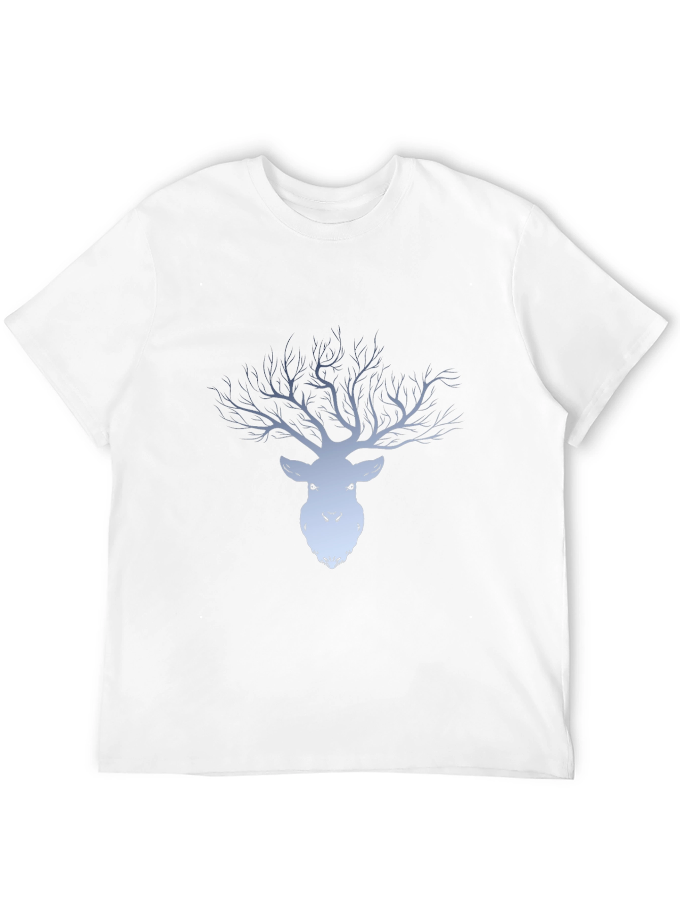 Mens Black Deer Tree Graphic Tee