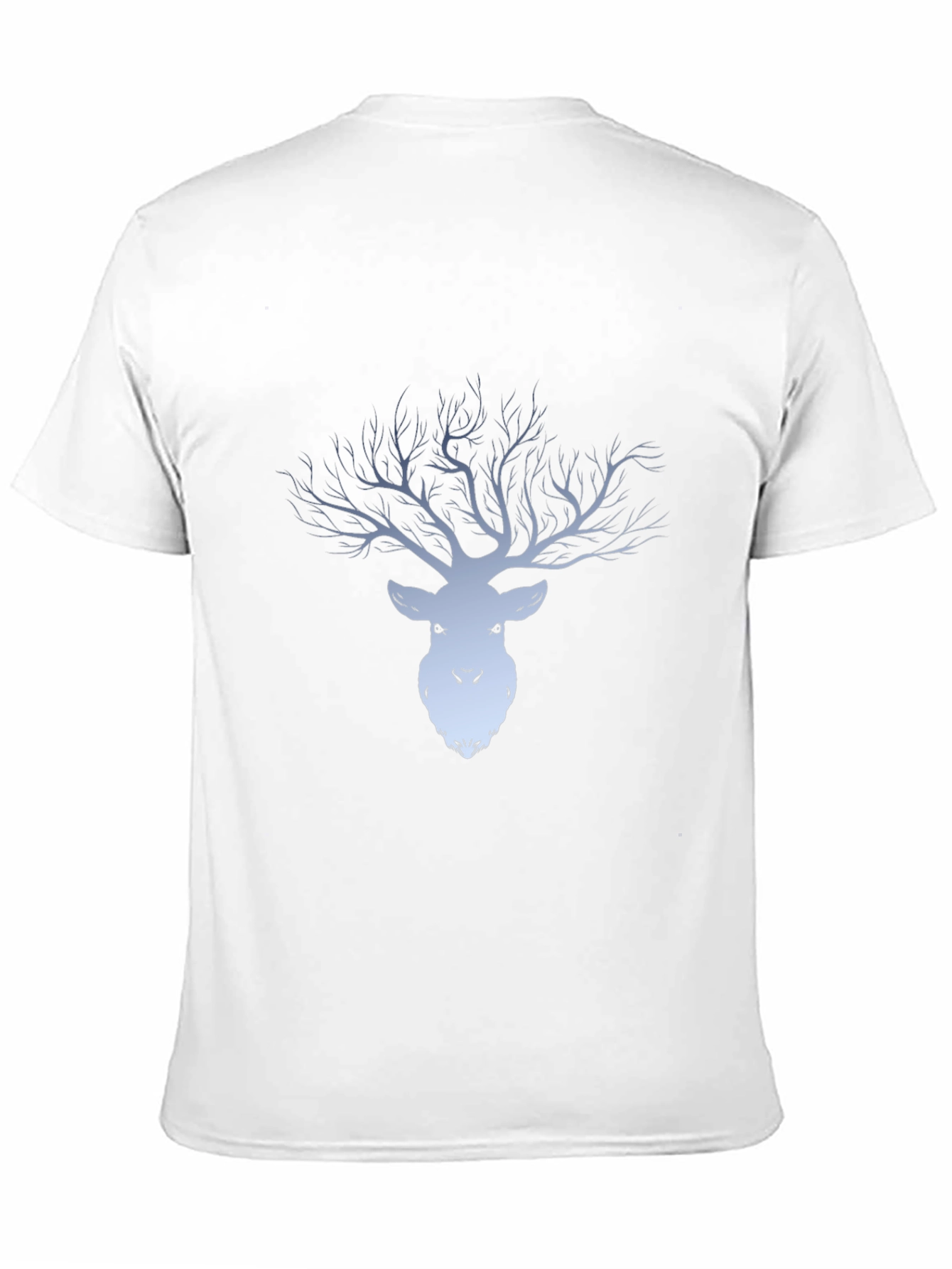 Mens Black Deer Tree Graphic Tee