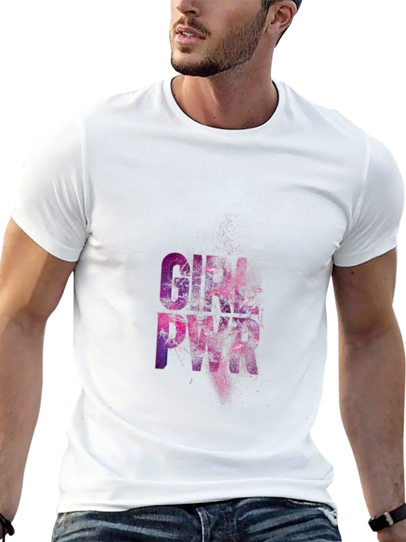Girl Pwr Graphic Black T-Shirt