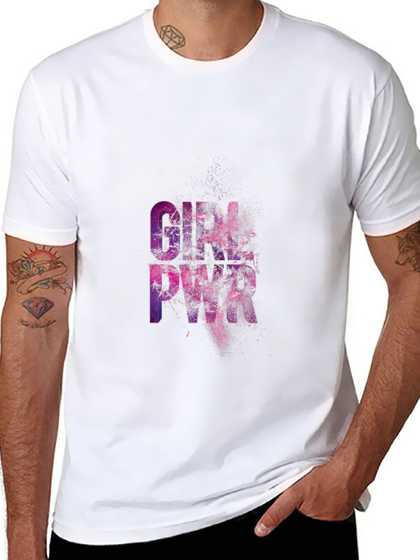 Girl Pwr Graphic Black T-Shirt