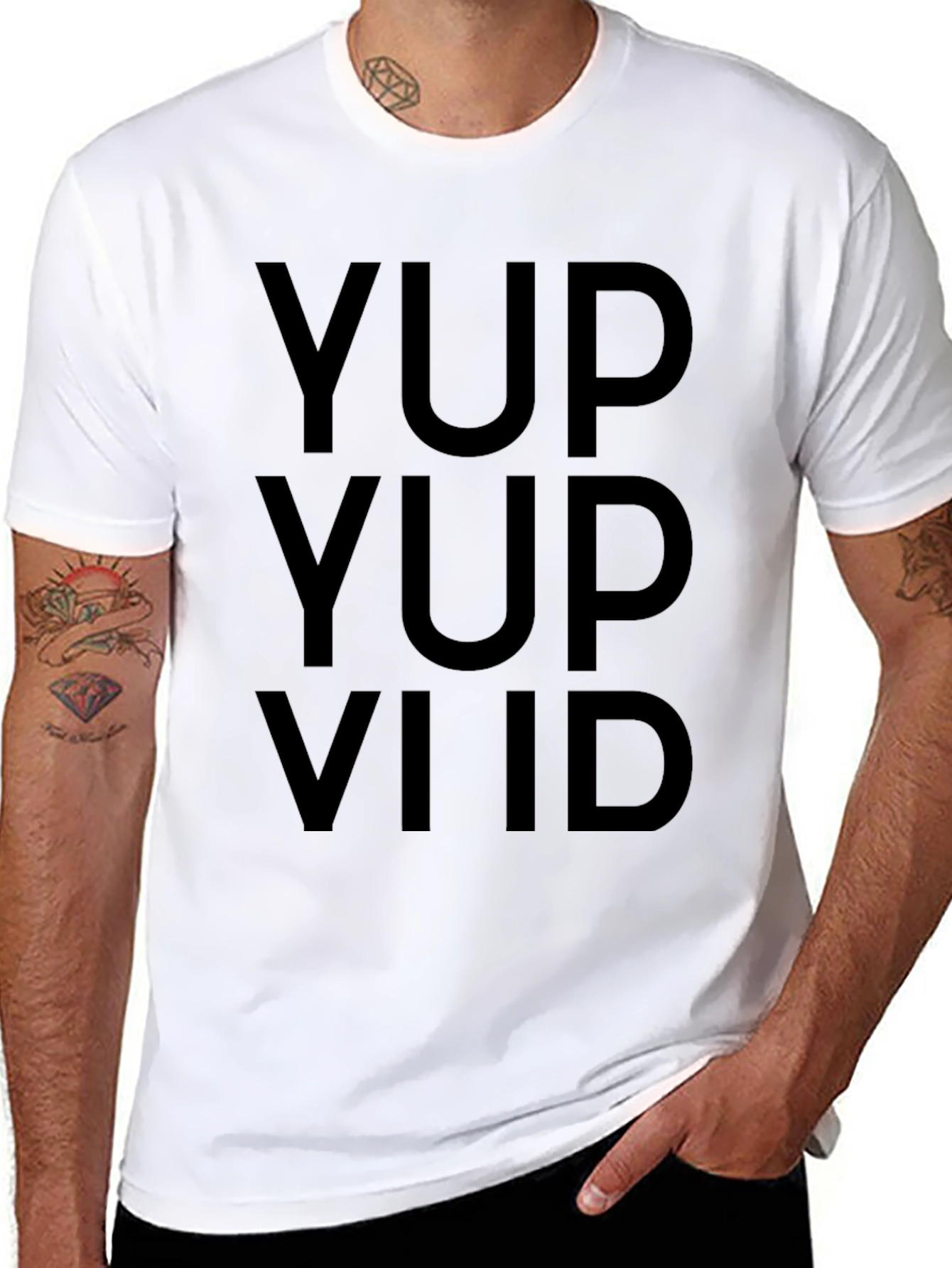 Yup Yup Viid Graphic Tee - Black