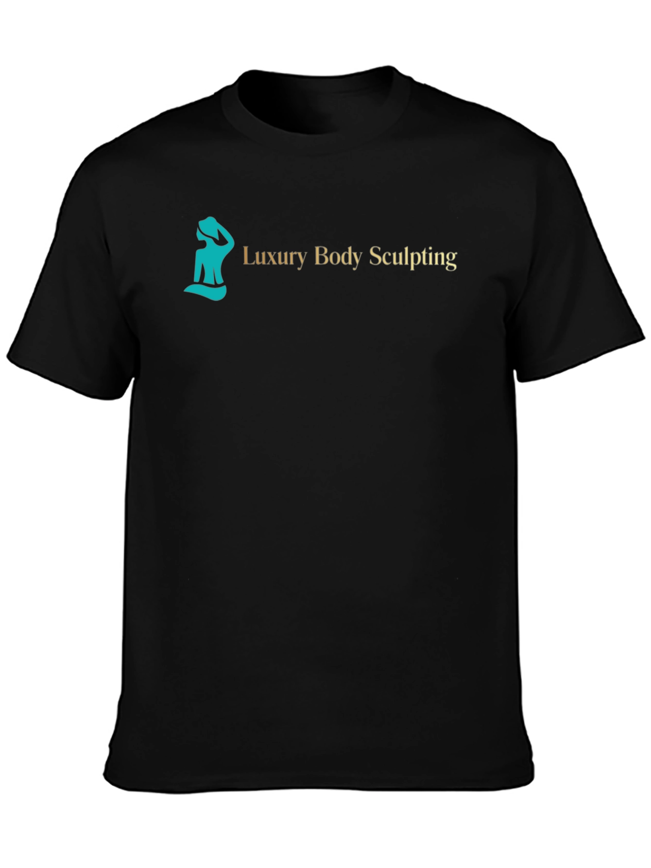 Luxury Body Sculpting Black Graphic Tee