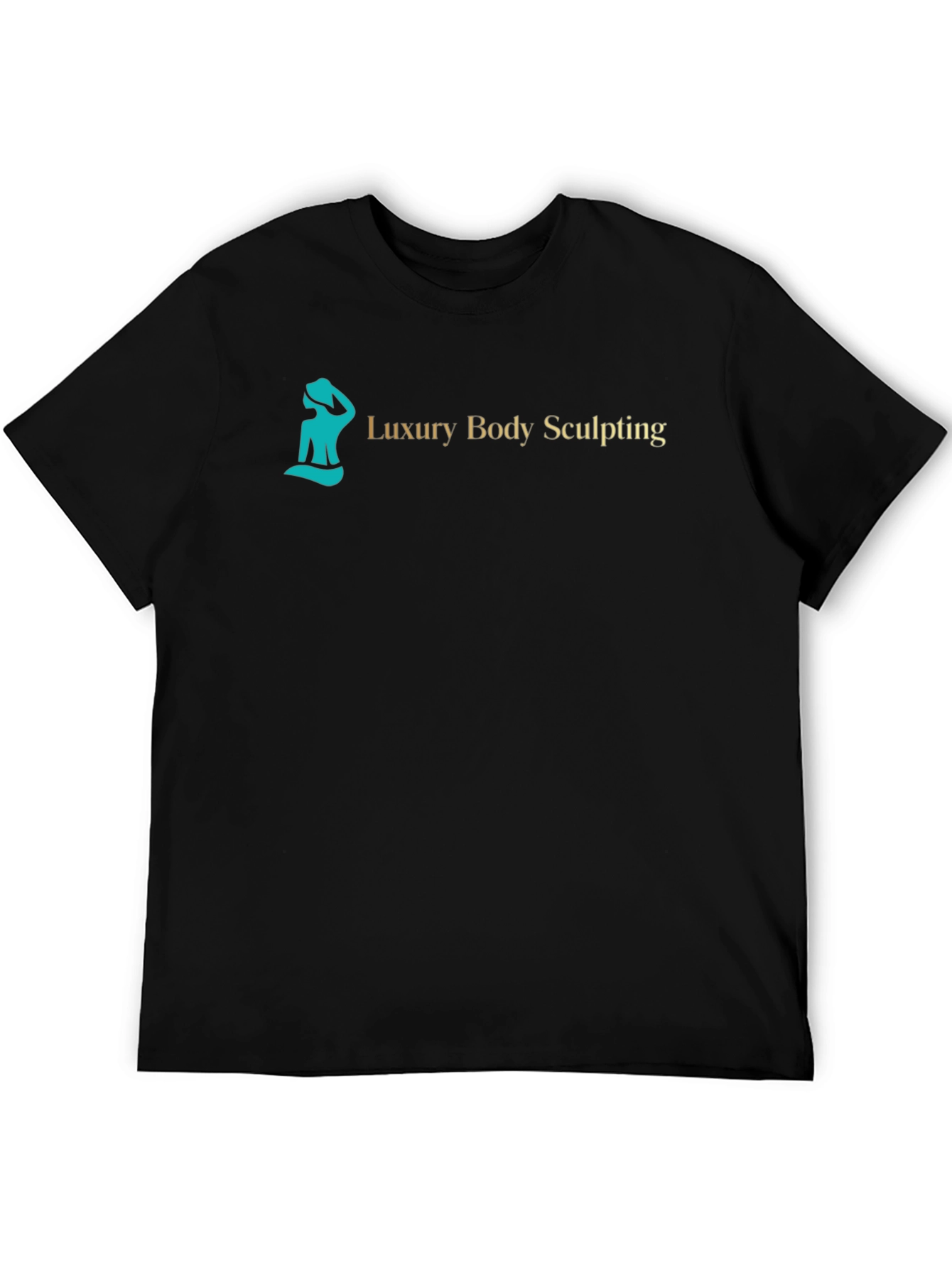 Luxury Body Sculpting Black Graphic Tee